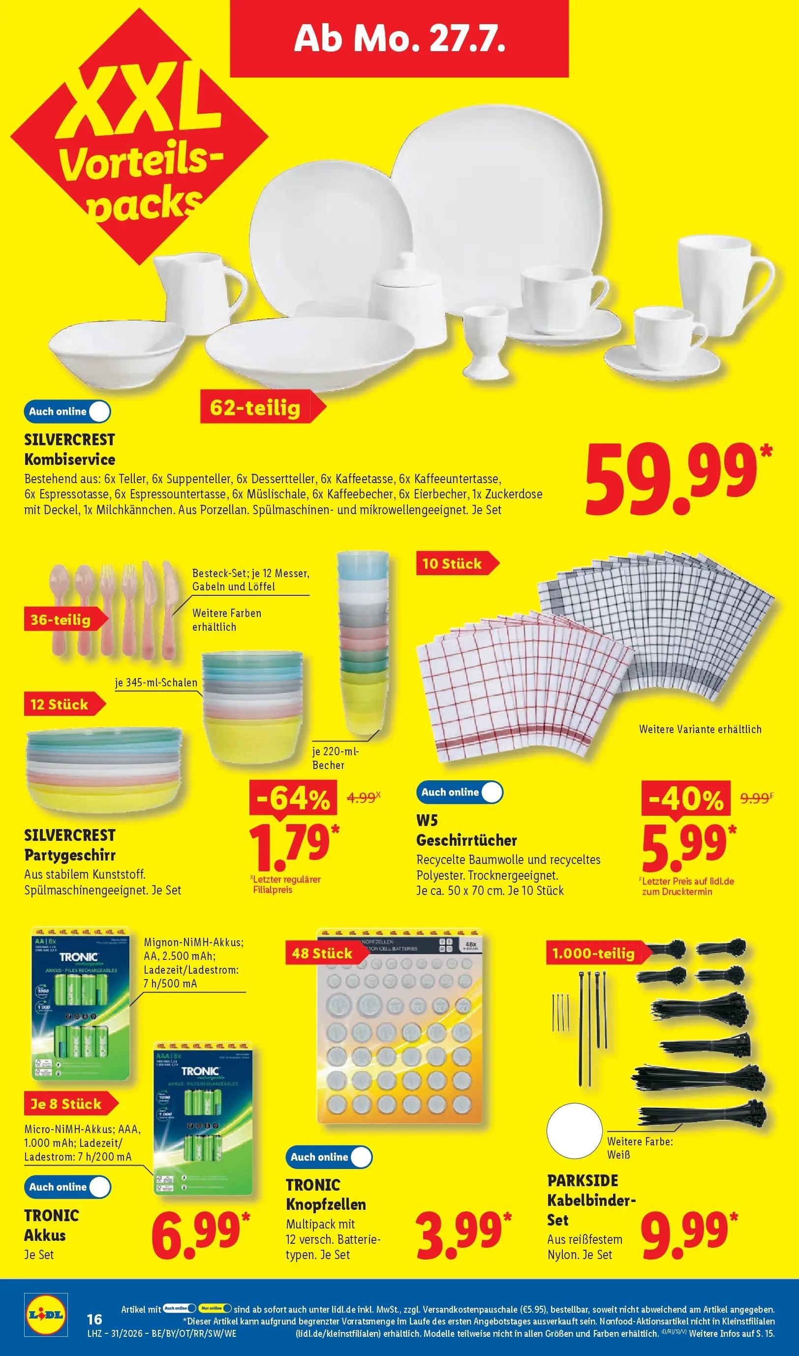 Lidl Prospekt Einbeck (ab 27.07.2026) ยป Angebote online | Seite: 32 | Produkte: Batterie Lidl Prospekt Einbeck (ab 27.07.2026) zum Blรคttern ยป Angebote | Seite: 32 | Produkte: Batterie