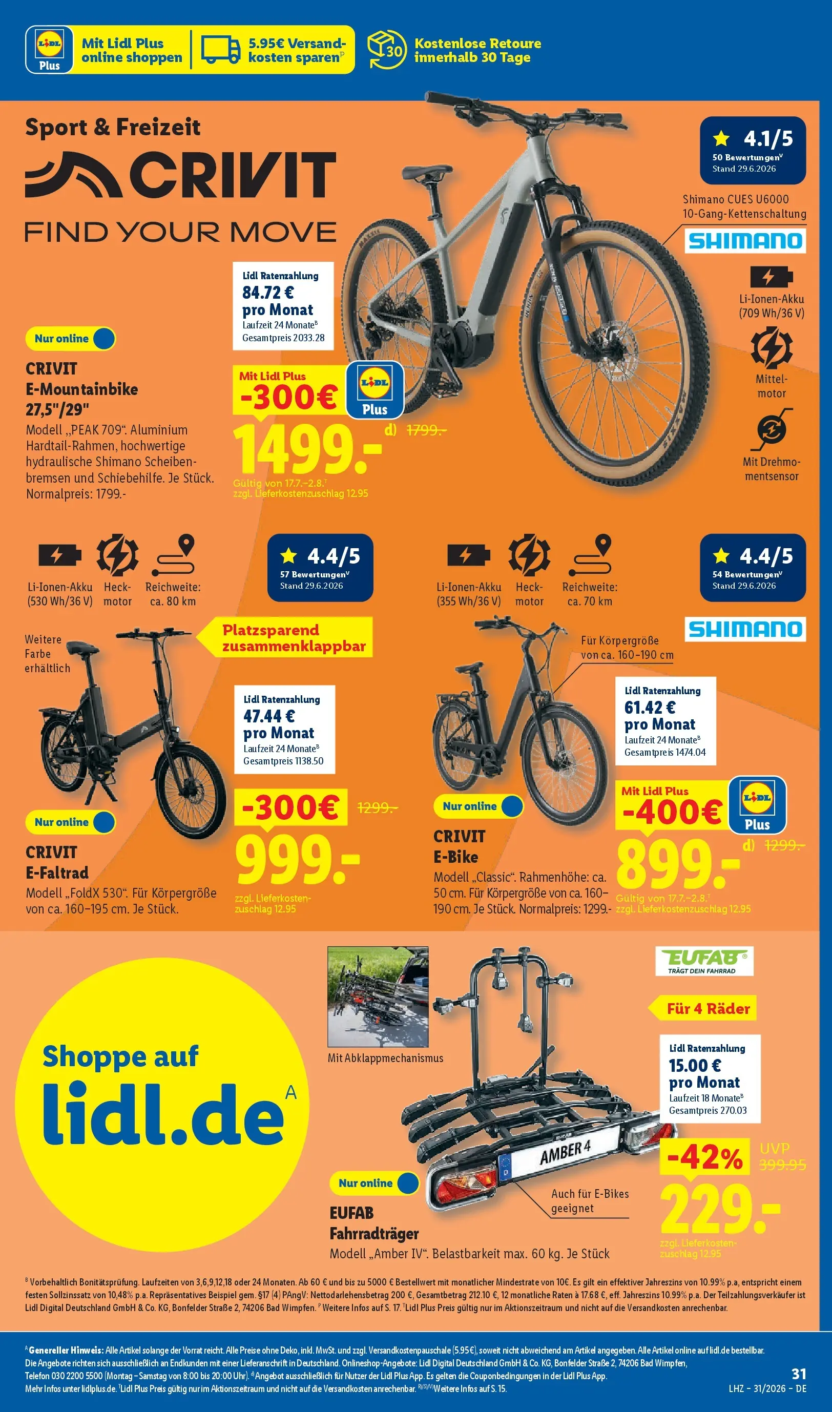 Lidl Prospekt Einbeck (ab 27.07.2026) ยป Angebote online | Seite: 49 | Produkte: Bad, E-Bike, Telefon Lidl Prospekt Einbeck (ab 27.07.2026) zum Blรคttern ยป Angebote | Seite: 49 | Produkte: Bad, E-Bike, Telefon