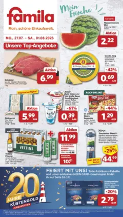 Famila Nordwest Wochenangebote ab 27.07.2026 gültig