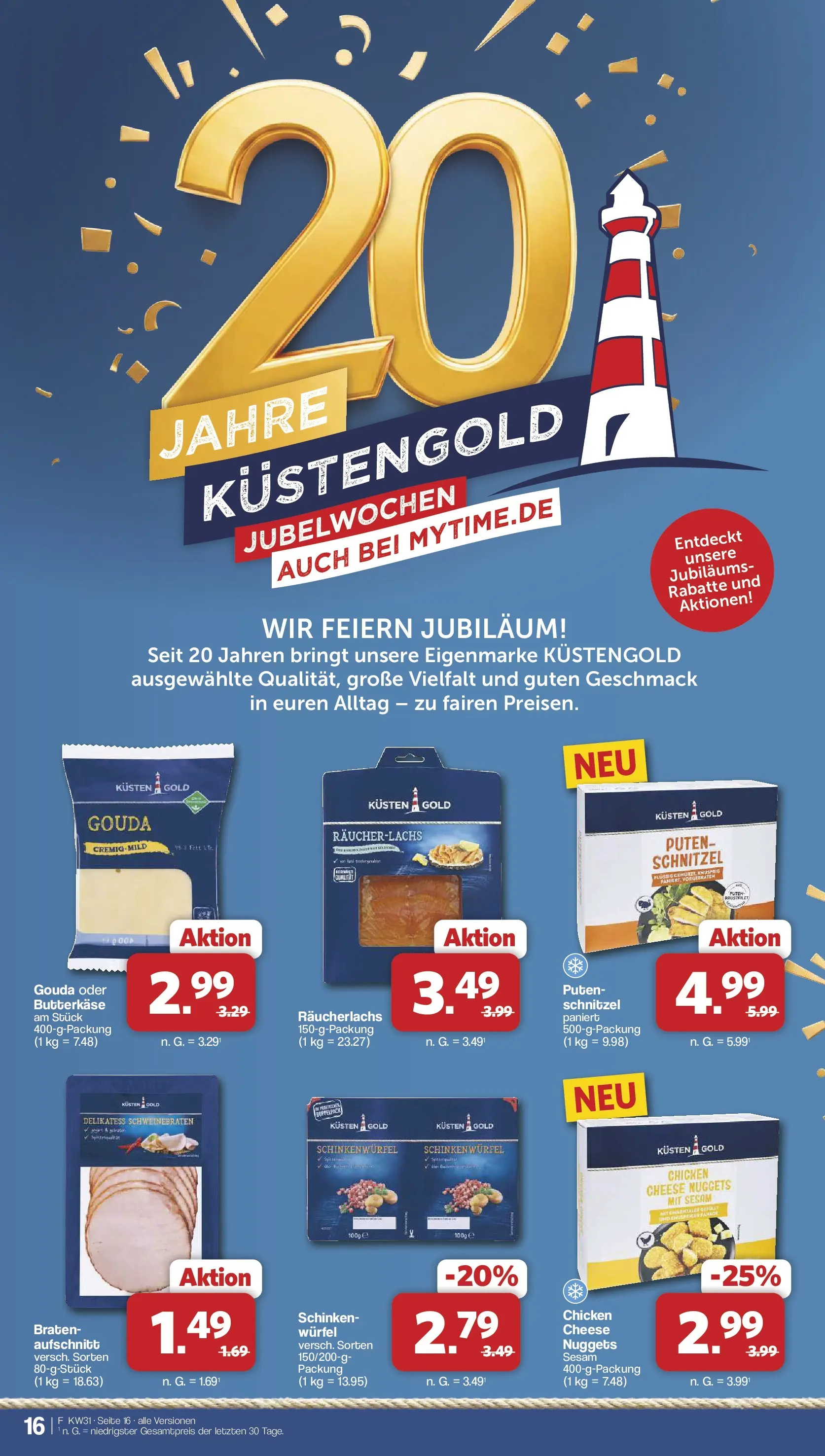 Famila Nordwest - Famila: Wochenangebote (ab 27.07.2026) zum Blättern | Seite: 16 | Produkte: Gouda, Schnitzel, Räucherlachs, Schinken