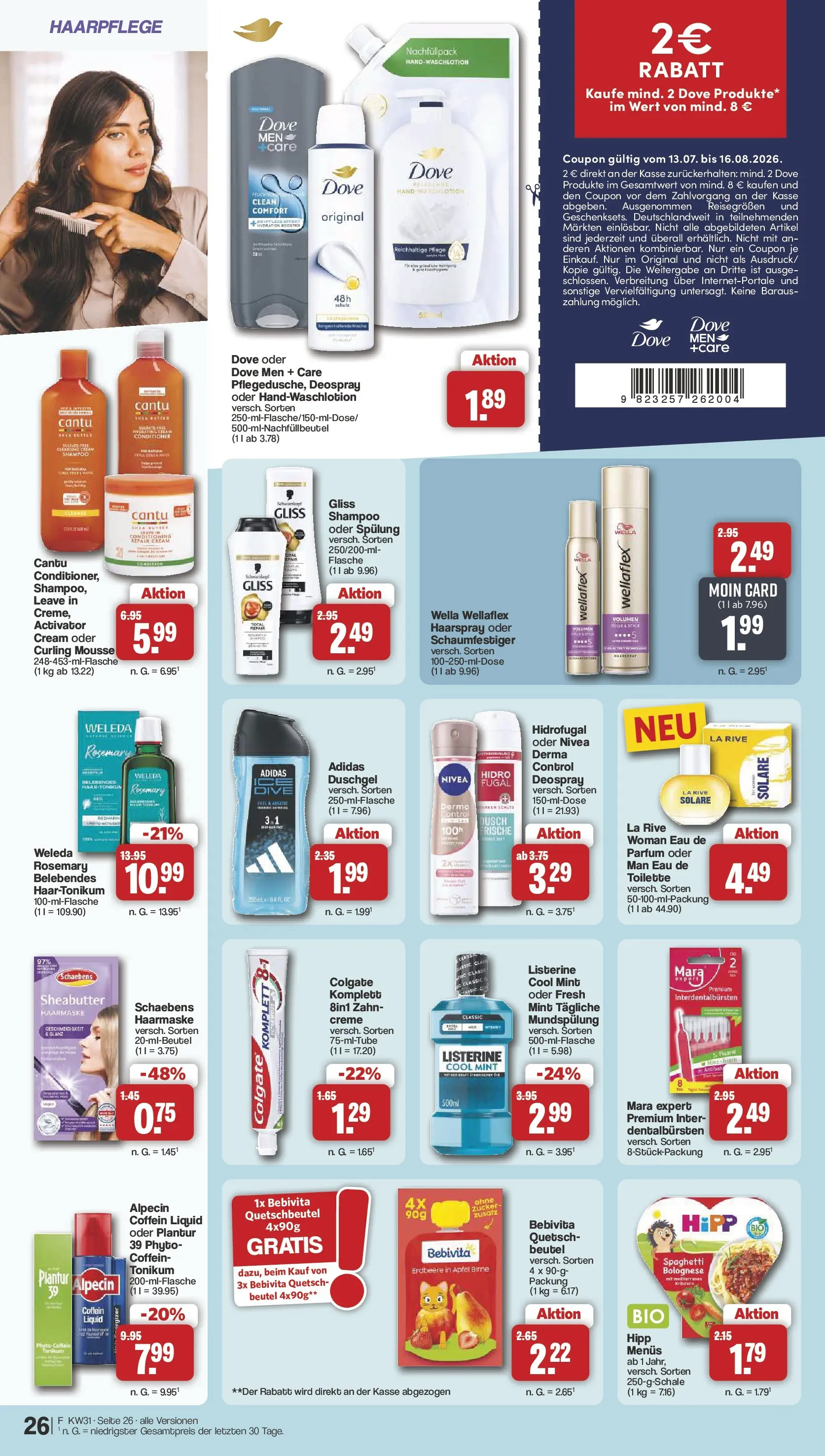 Famila Nordwest - Famila: Wochenangebote (ab 27.07.2026) zum Blättern | Seite: 28 | Produkte: Parfüm, Spülung, Haarmaske, Listerine
