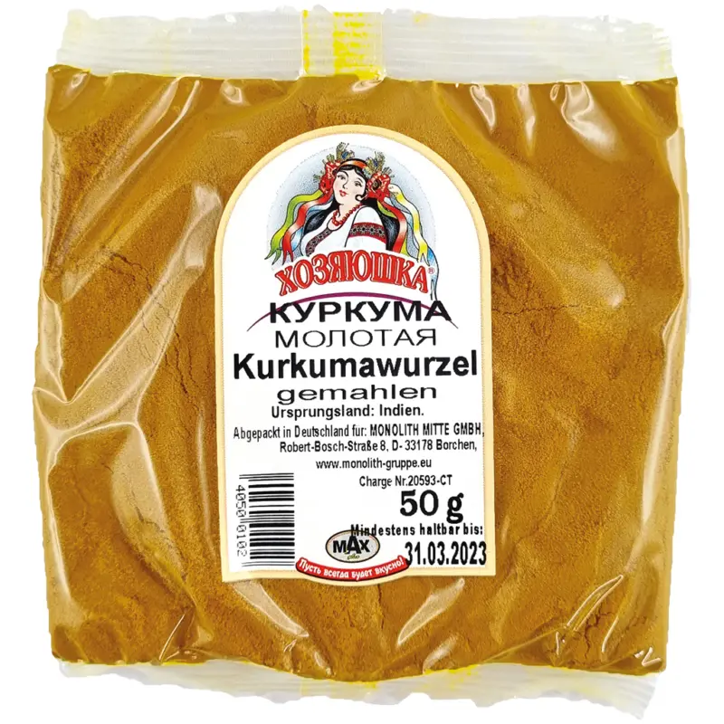 Hosyaushka Kurkumawurzel gemahlen