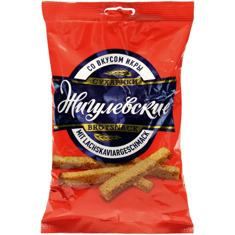 Brotsnack mit Lachskaviargeschmack