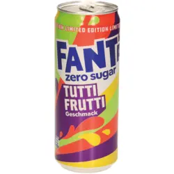 Kalorienfreies Erfrischungsgetr&auml;nk mit Tutti-Frutti-geschmack, mit S&uuml;&szlig;ungsmitteln
