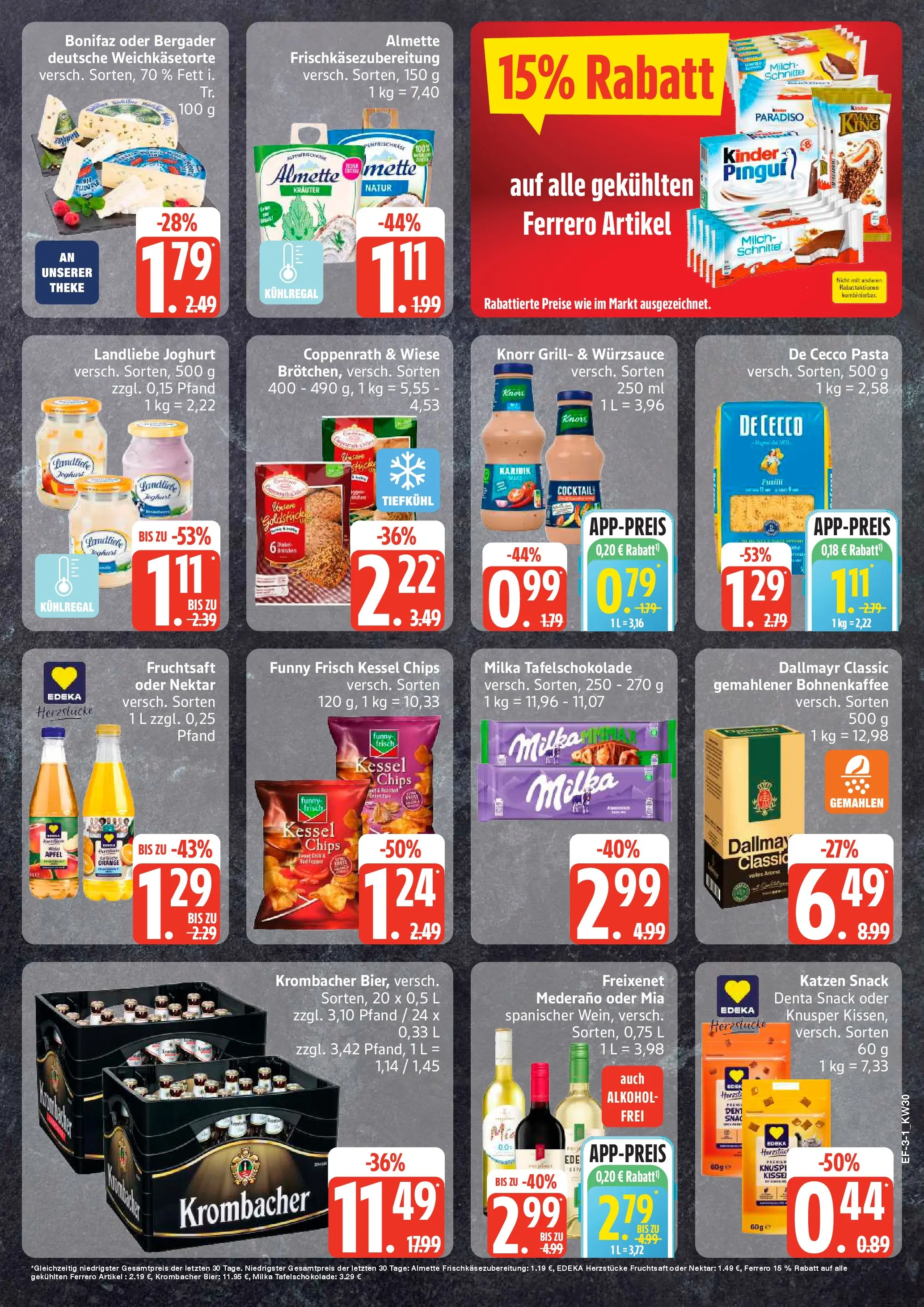Edeka prospekt Ascheberg (ab 20.07.2026) » Angebote Online | Seite: 3 | Produkte: Theke, Freixenet, Bier, Knorr