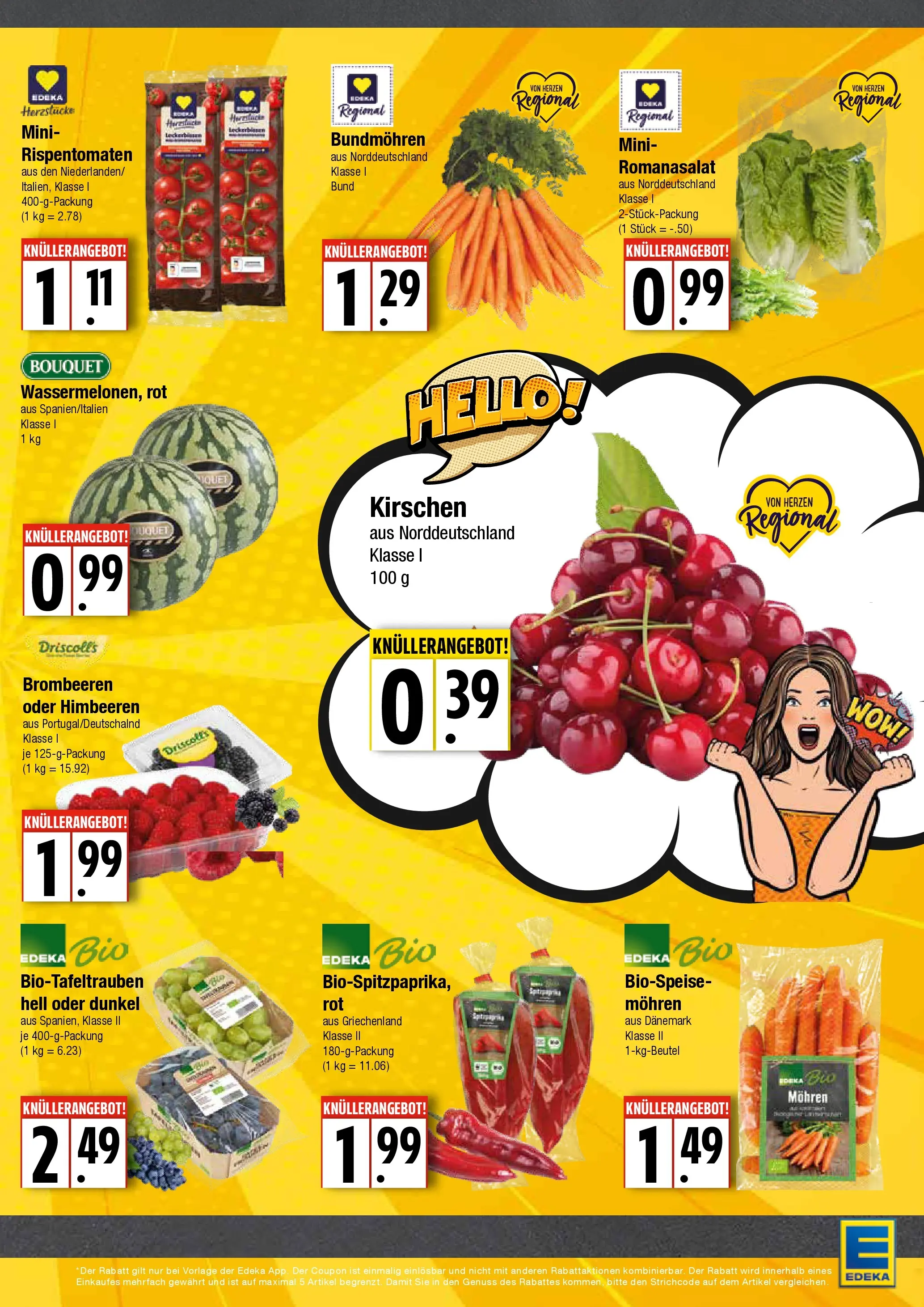 Edeka prospekt Hamburg (ab 20.07.2026) » Angebote Online | Seite: 3 | Produkte: Himbeeren, Mohren, Kirschen