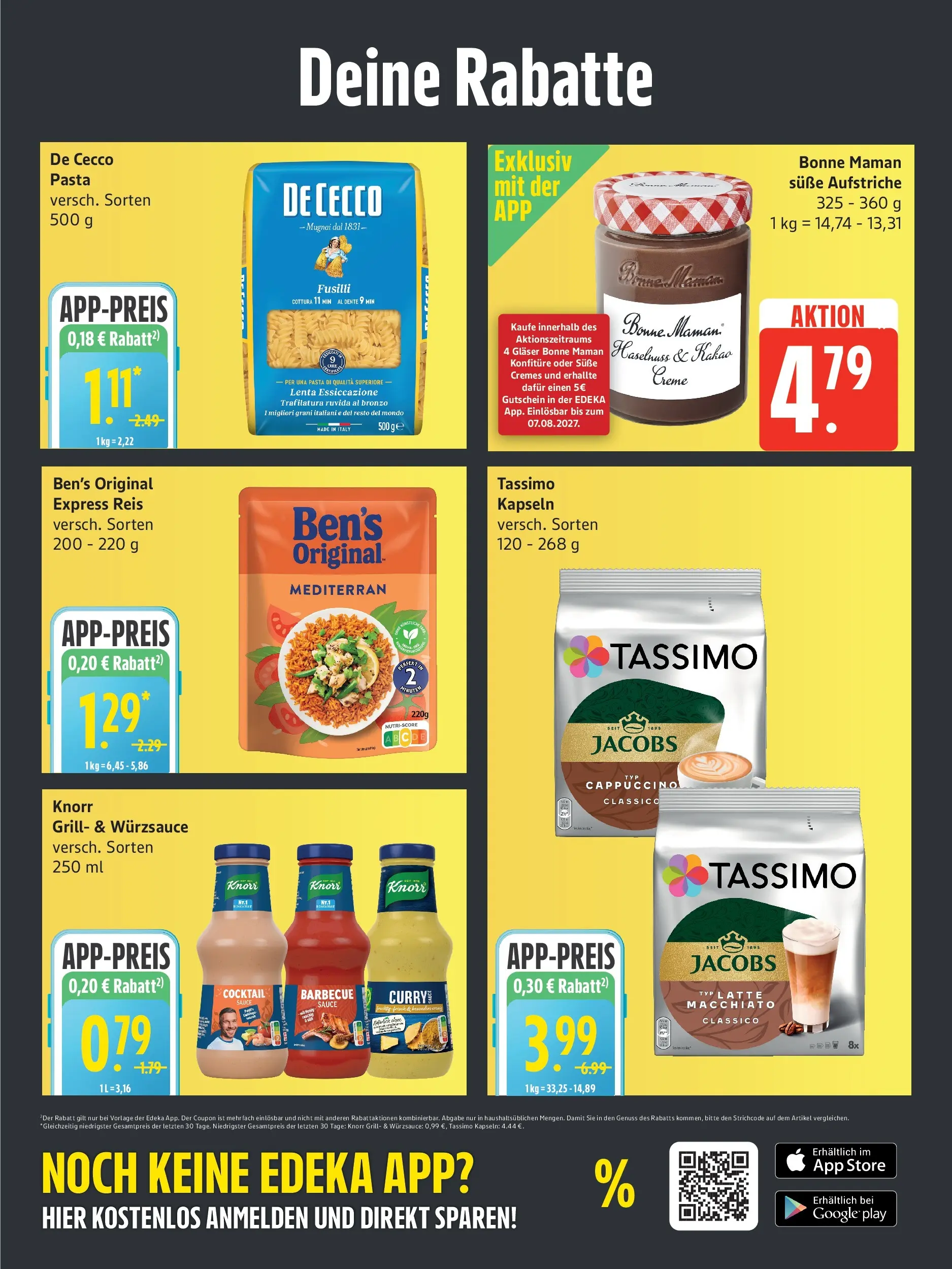 Edeka prospekt Hamburg (ab 20.07.2026) » Angebote Online | Seite: 4 | Produkte: Grill, Creme, Reis, Tassimo