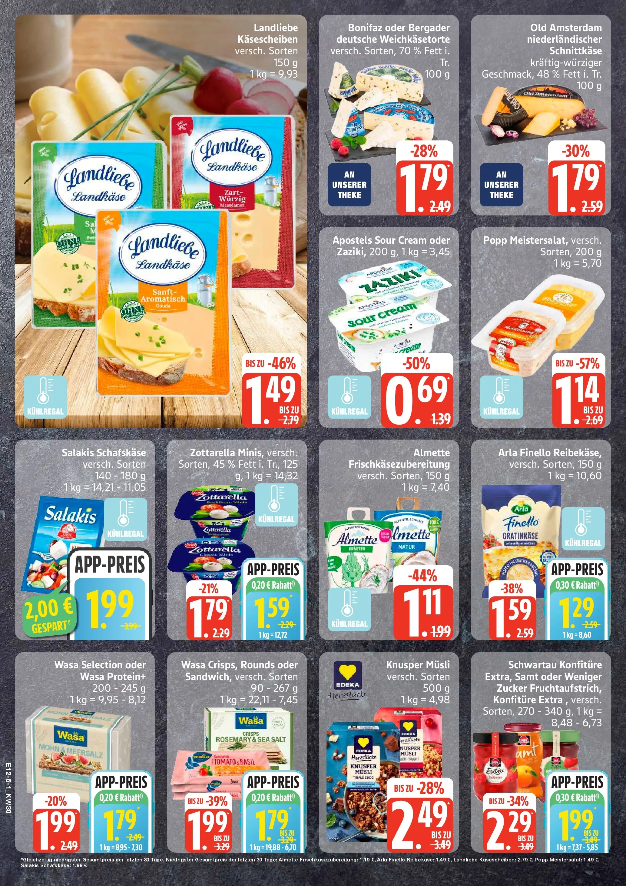 Edeka prospekt Norderstedt (ab 20.07.2026) » Angebote Online | Seite: 6 | Produkte: Musli, Almette, Gouda, Schafskase
