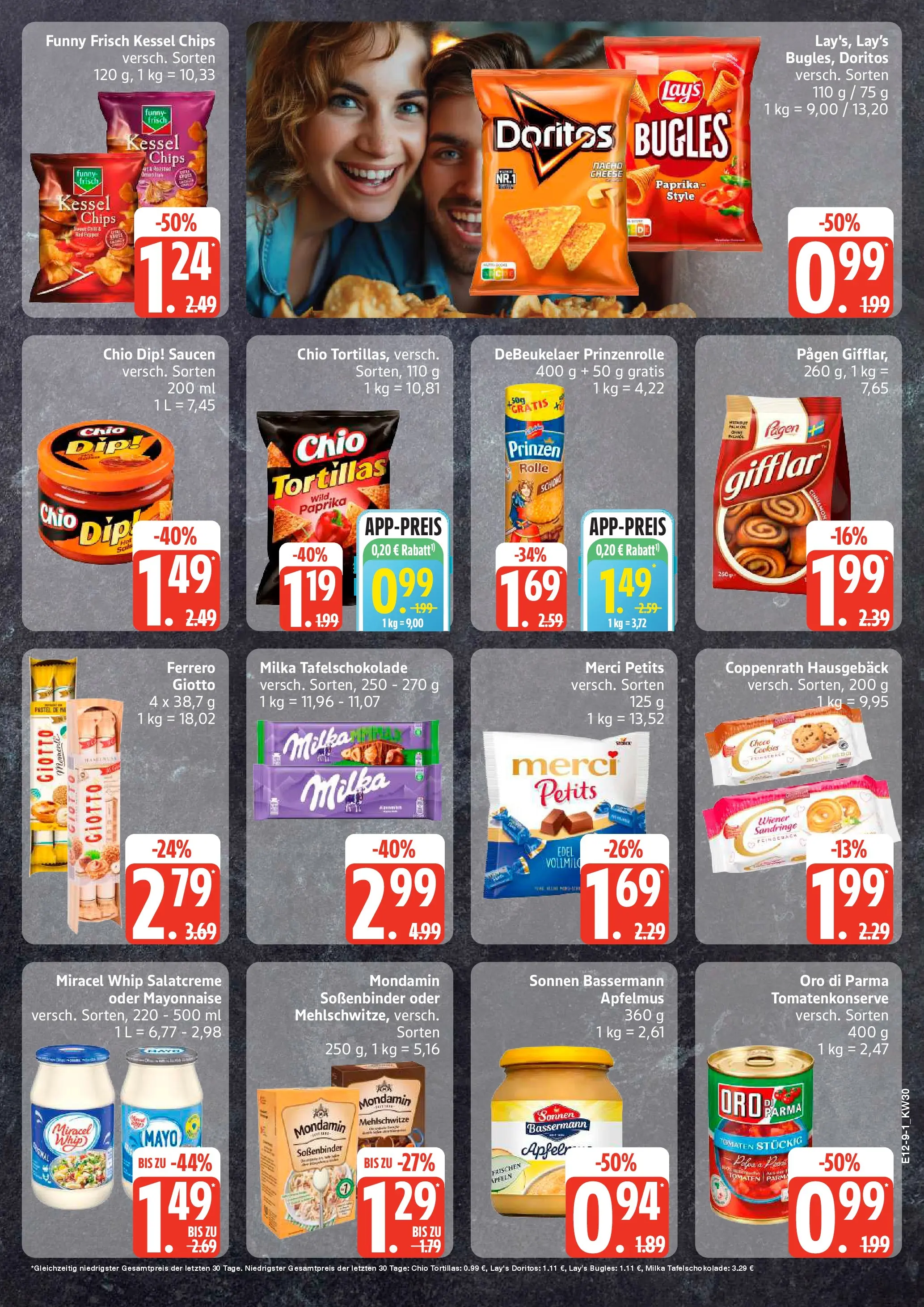 Edeka prospekt Norderstedt (ab 20.07.2026) » Angebote Online | Seite: 9 | Produkte: Tomaten, Milka, Mayonnaise, Chio tortillas