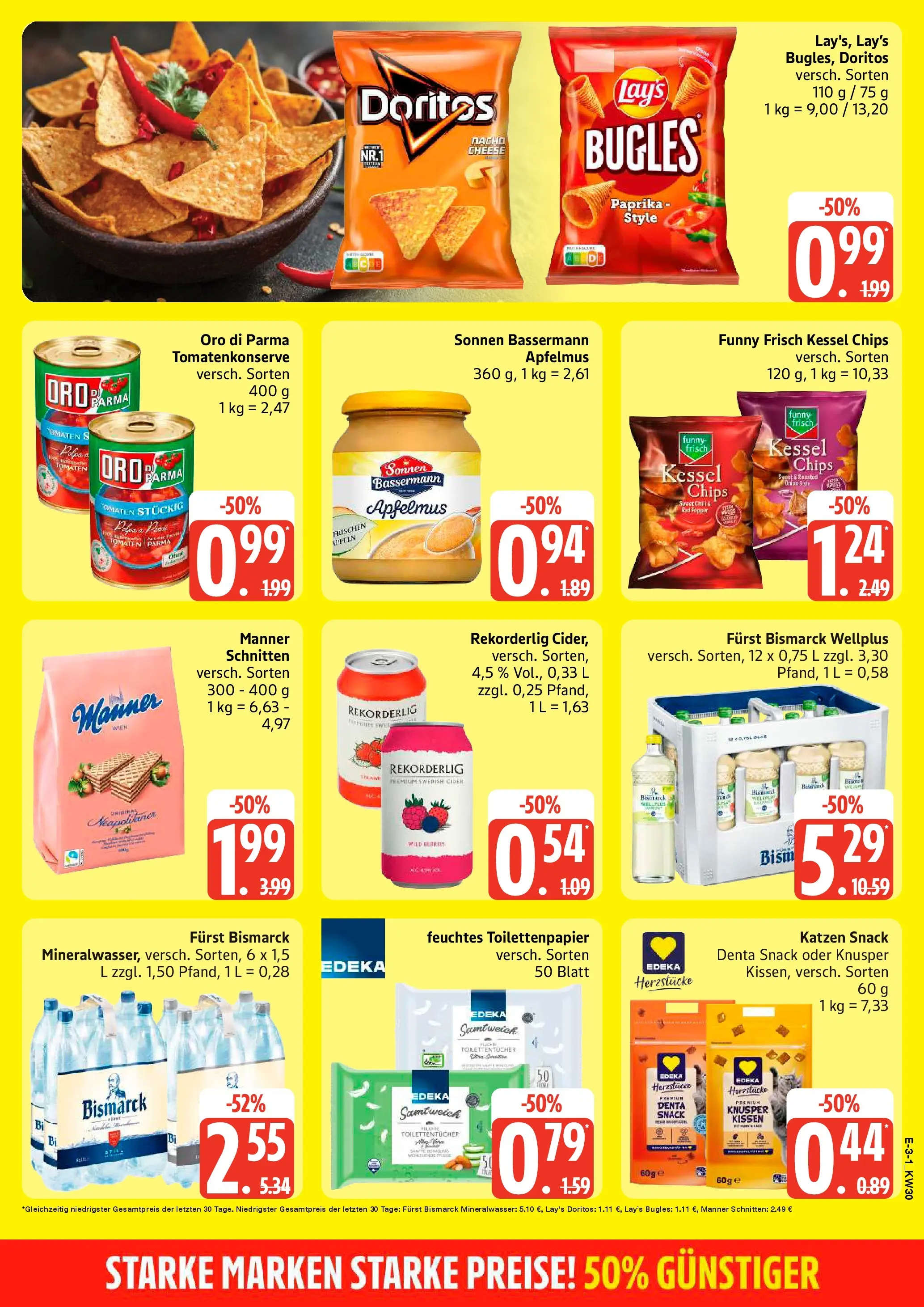 Edeka prospekt Hamburg (ab 20.07.2026) » Angebote Online | Seite: 3 | Produkte: Oro di parma, Chips, Toilettenpapier, Feuchtes Toilettenpapier