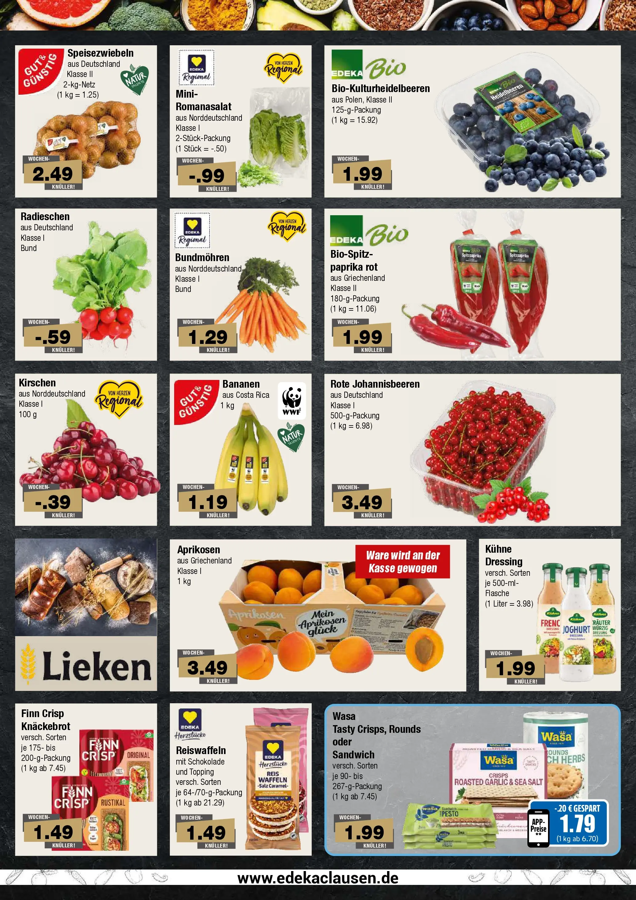 Edeka prospekt Hamburg (ab 20.07.2026) » Angebote Online | Seite: 2 | Produkte: Joghurt, Paprika rot, Waffeln, Reis
