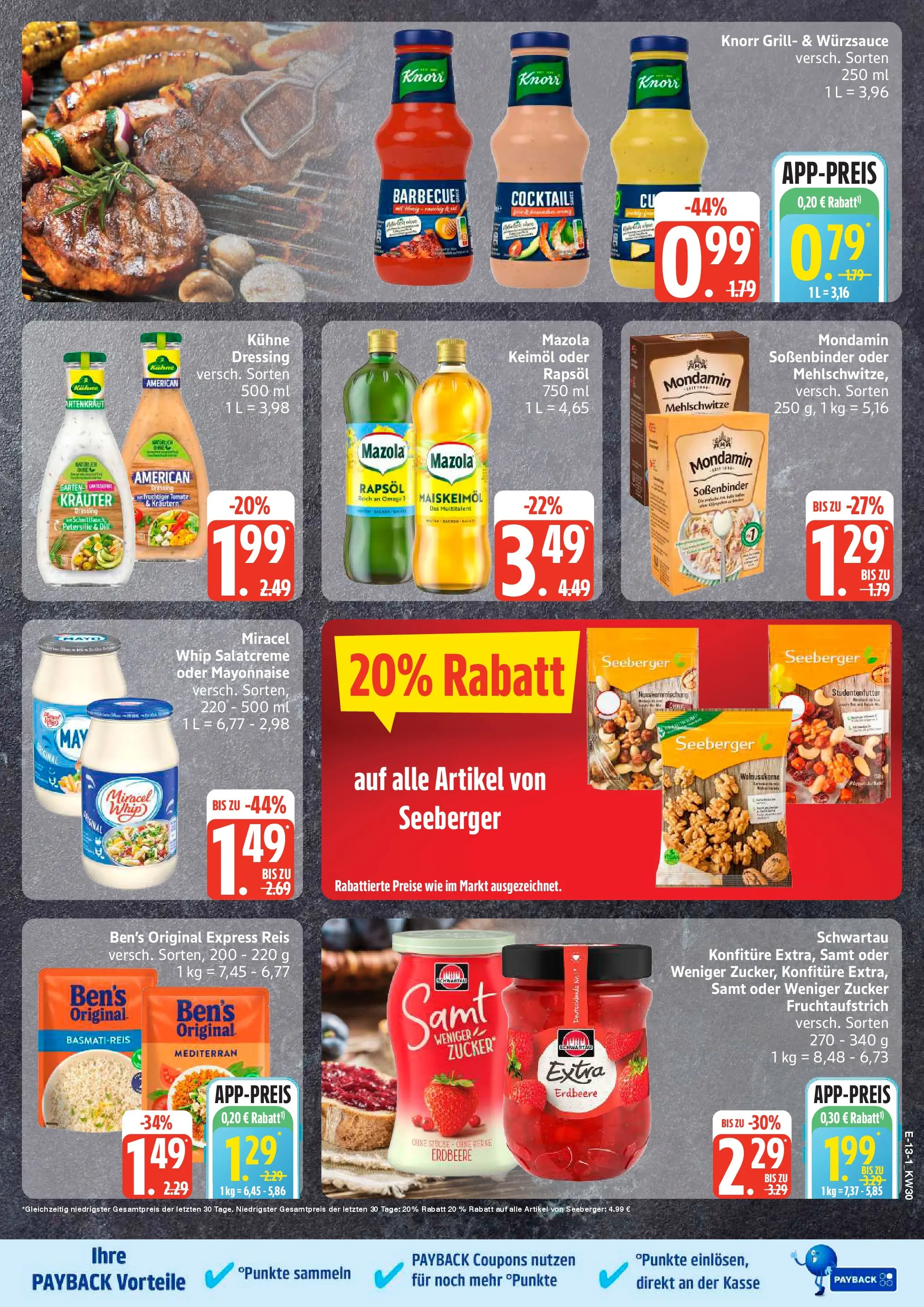 Edeka prospekt Hamburg (ab 20.07.2026) » Angebote Online | Seite: 15 | Produkte: Rapsöl, Dressing, Dill, Reis