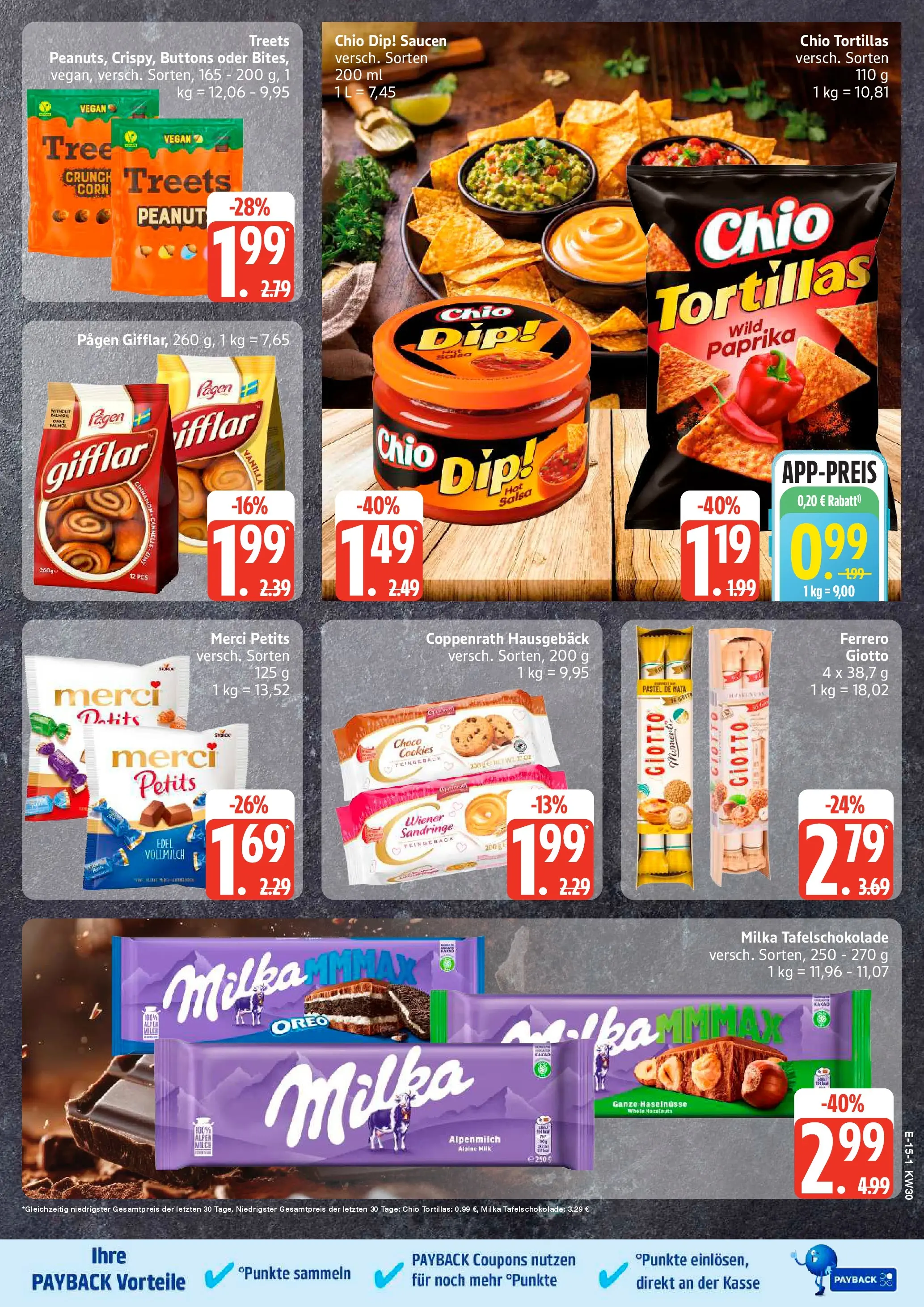 Edeka prospekt Hamburg (ab 20.07.2026) » Angebote Online | Seite: 17 | Produkte: Merci, Milka, Paprika, Chio tortillas