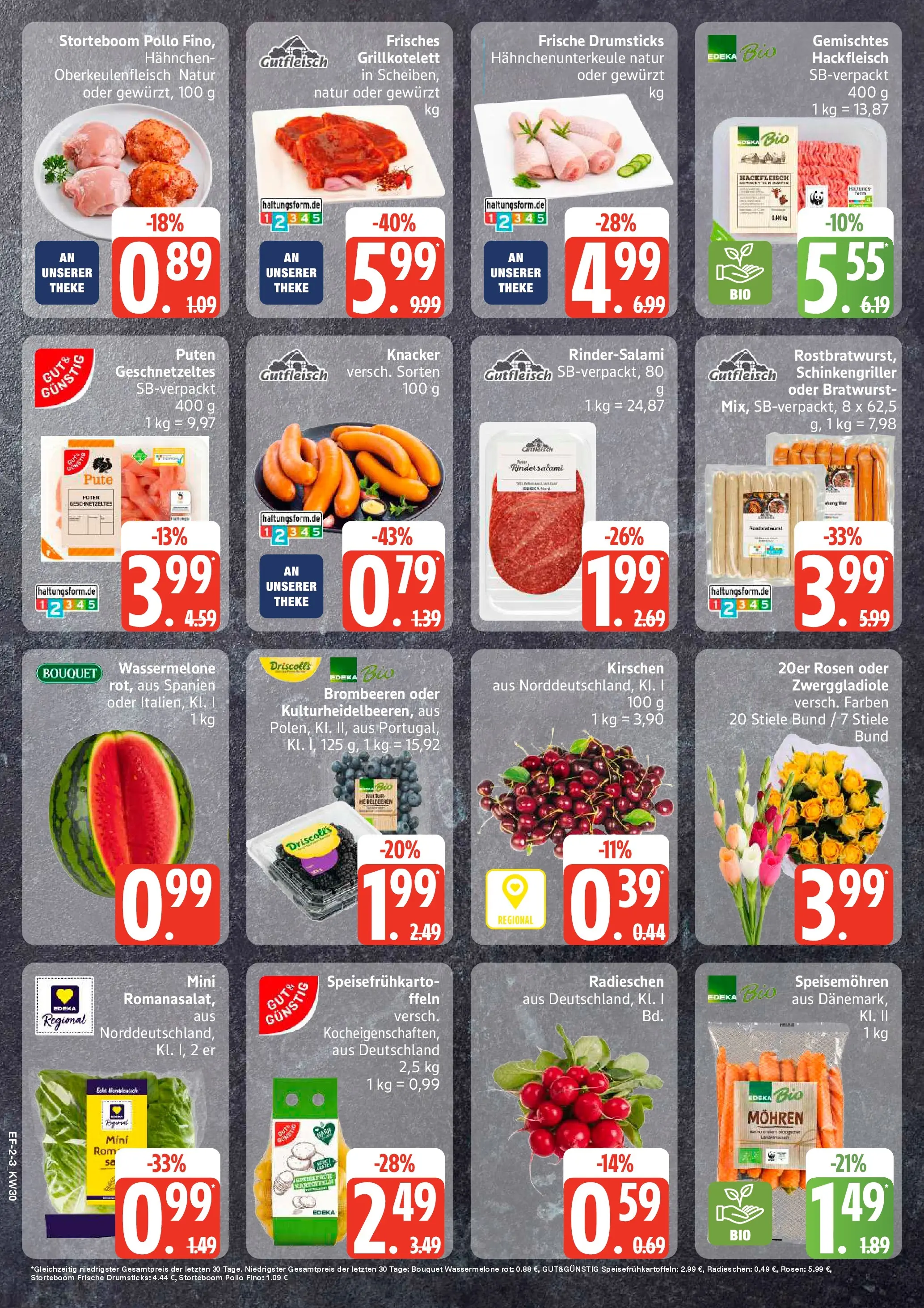 Edeka prospekt Ascheberg (ab 20.07.2026) » Angebote Online | Seite: 2 | Produkte: Bratwurst, Kirschen, Wassermelone, Hackfleisch