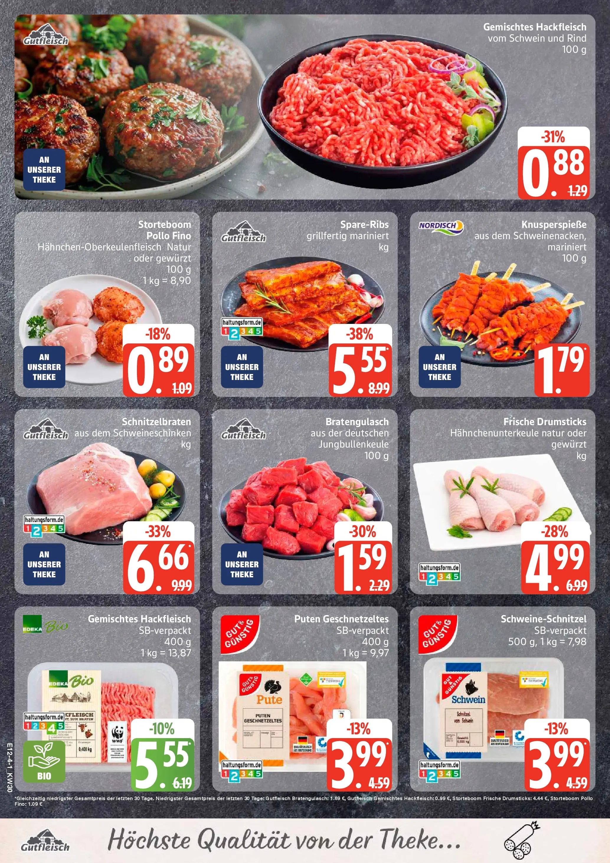 Edeka prospekt Hamburg (ab 20.07.2026) » Angebote Online | Seite: 4 | Produkte: Pute, Theke, Schnitzel, Hackfleisch