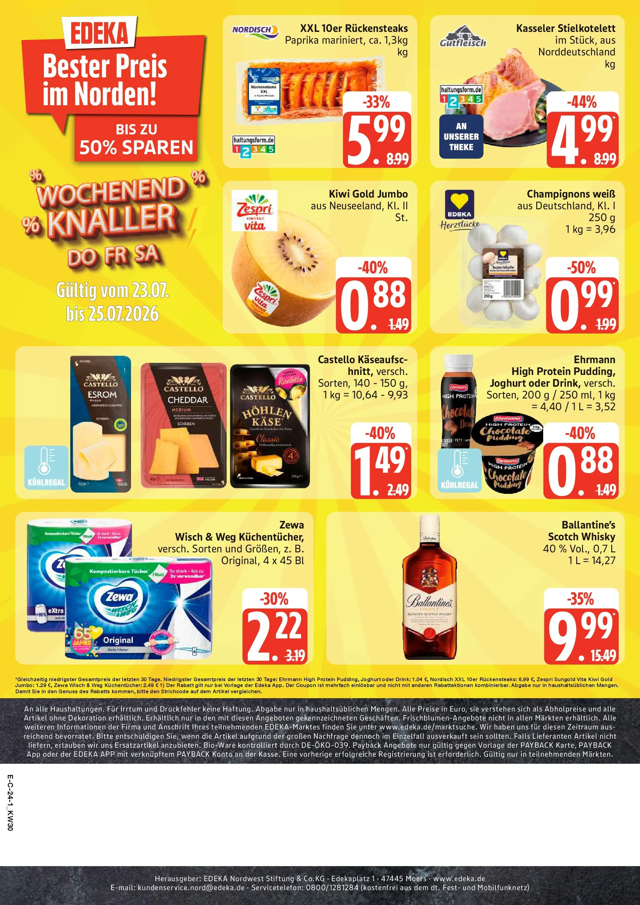 Edeka prospekt Tostedt (ab 20.07.2026) » Angebote Online | Seite: 28 | Produkte: Joghurt, Zewa, Pudding, Paprika