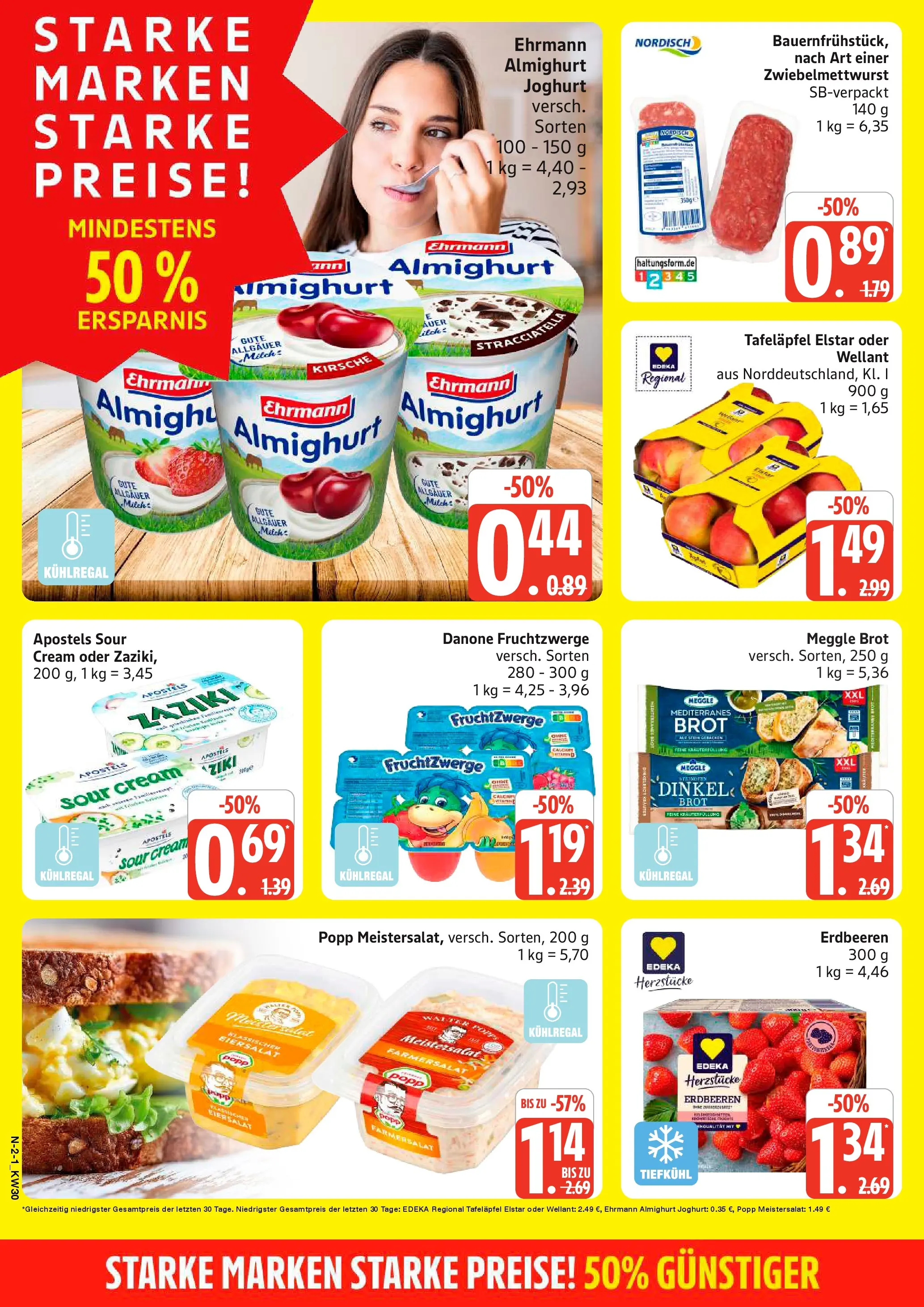 Edeka prospekt Schleswig (ab 20.07.2026) » Angebote Online | Seite: 2 | Produkte: Ehrmann almighurt, Milch, Joghurt, Erdbeeren