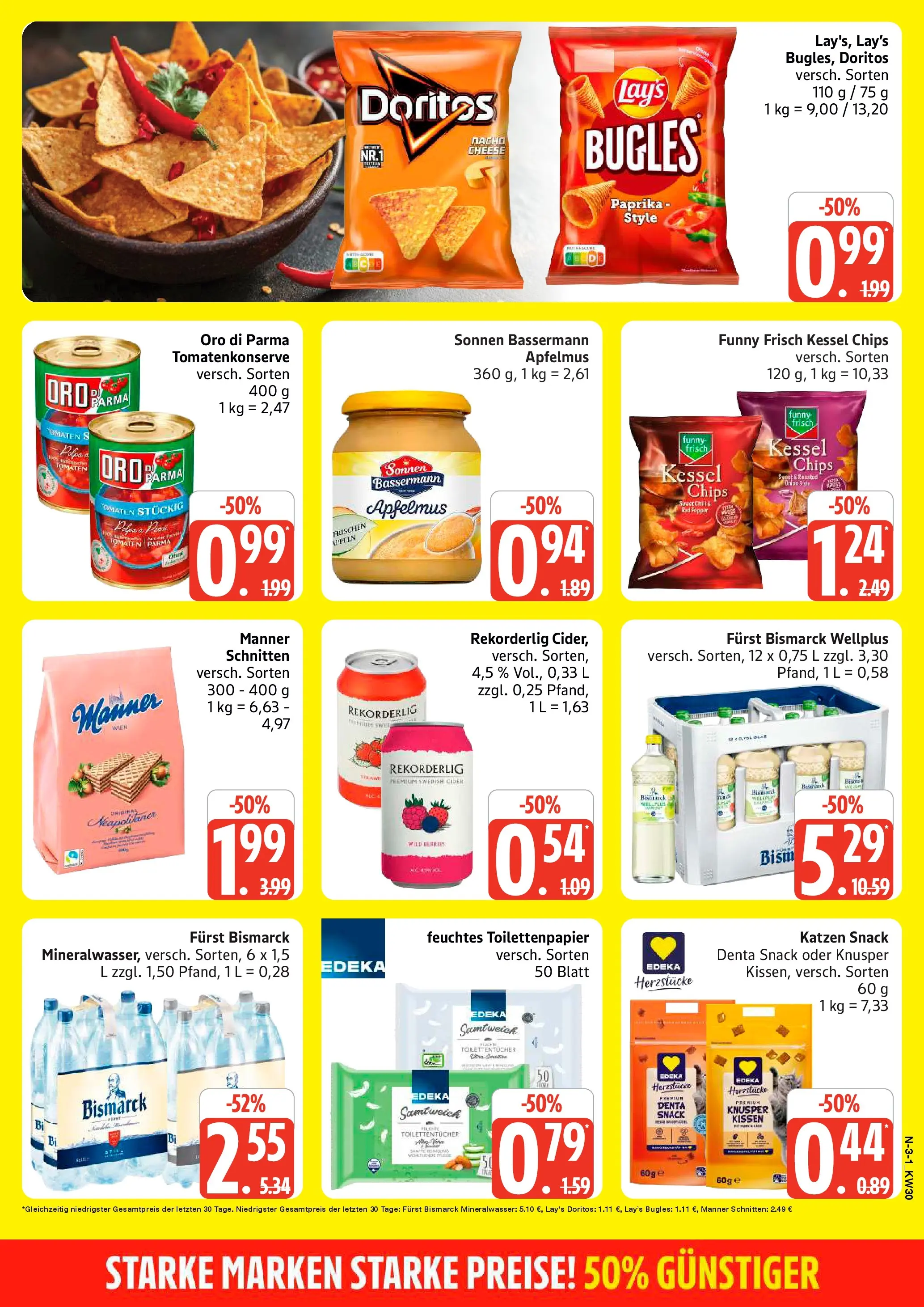 Edeka prospekt Schleswig (ab 20.07.2026) » Angebote Online | Seite: 3 | Produkte: Tomaten, Oro di parma, Paprika, Chips