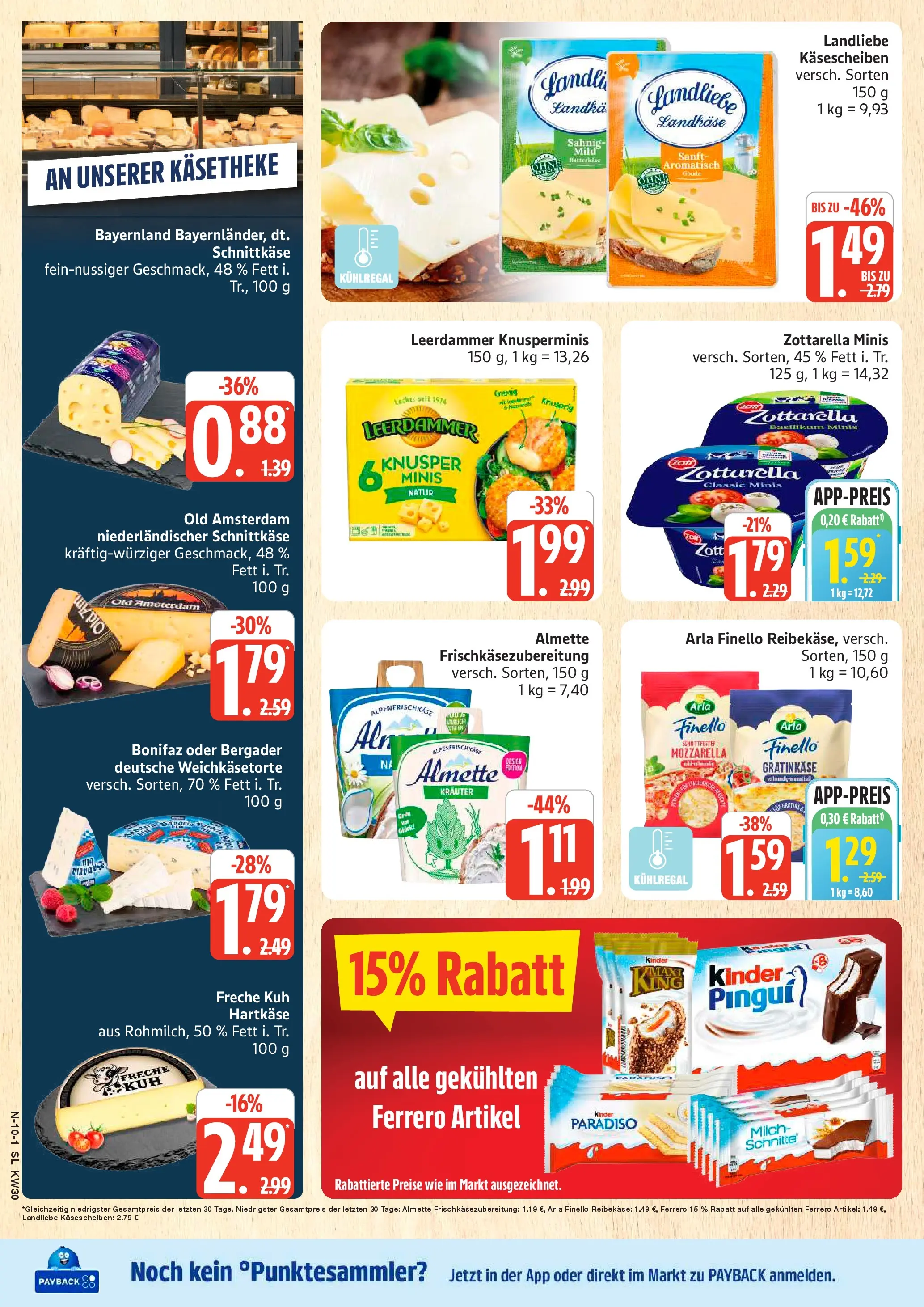 Edeka prospekt Schleswig (ab 20.07.2026) » Angebote Online | Seite: 10 | Produkte: Almette, Milch, Mozzarella, Gouda