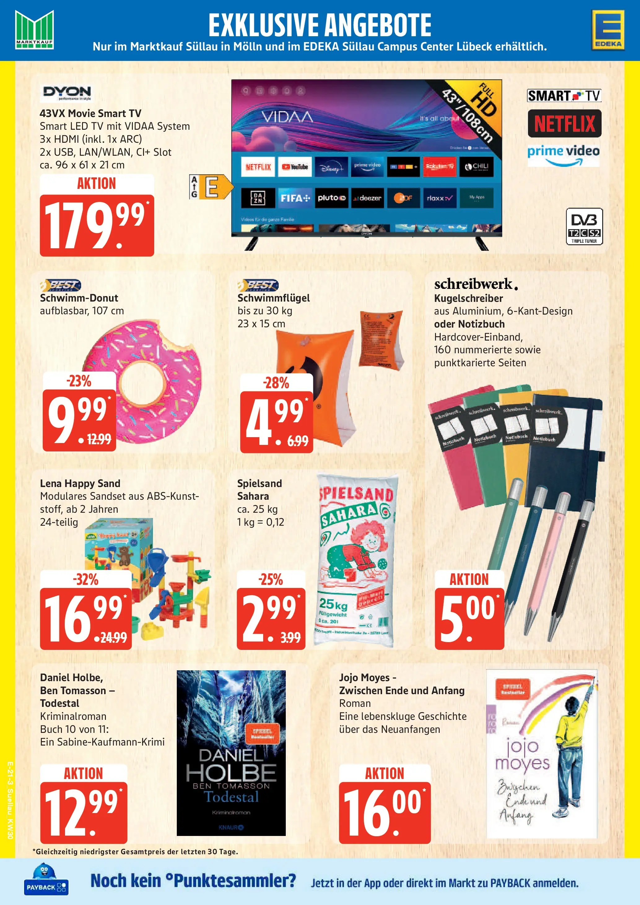 Edeka prospekt Lübeck (ab 20.07.2026) » Angebote Online | Seite: 25 | Produkte: Smart TV, Chili, Notizbuch, Video