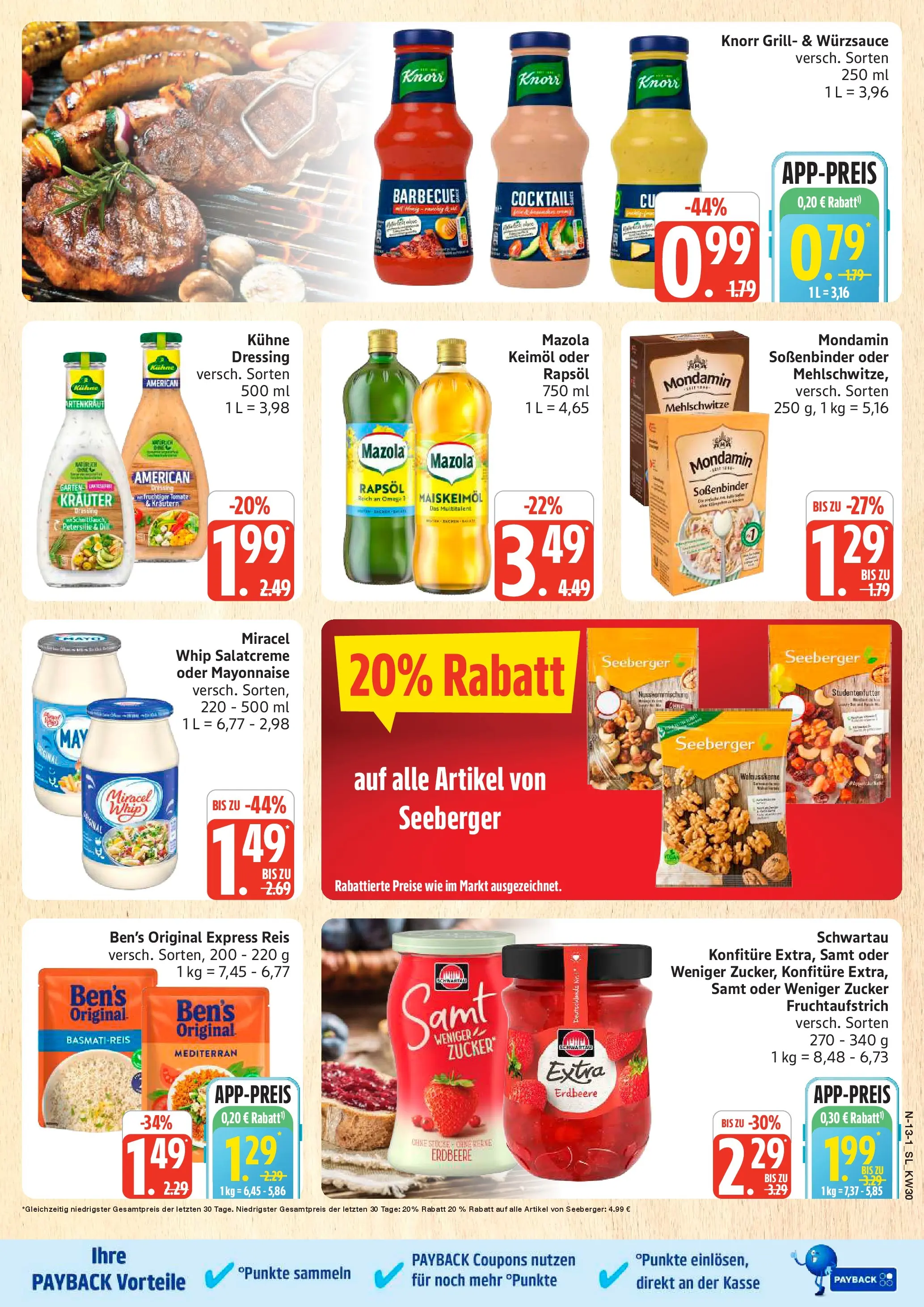 Edeka prospekt Schleswig (ab 20.07.2026) » Angebote Online | Seite: 13 | Produkte: Knorr, Zucker, Dill, Reis