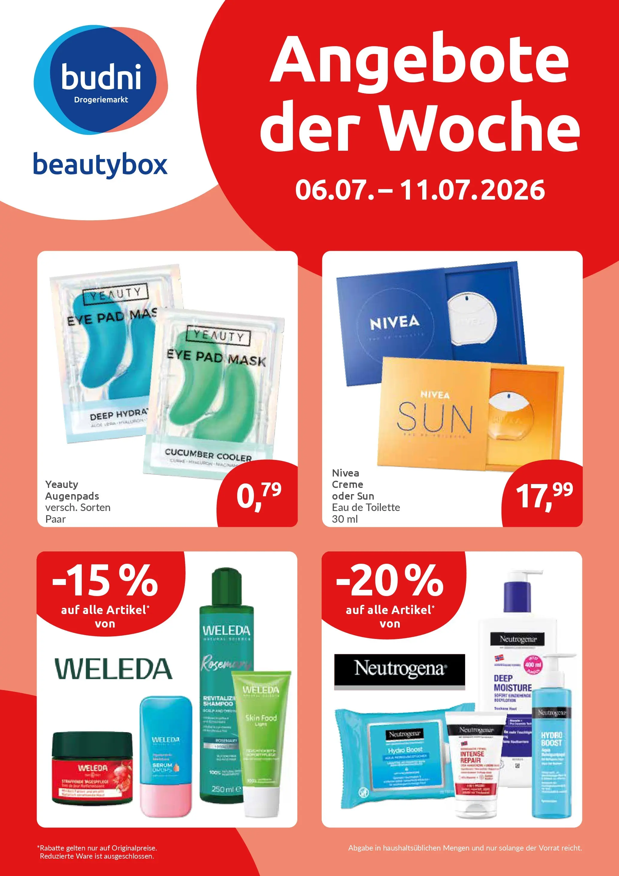 Edeka prospekt Lübeck (ab 20.07.2026) » Angebote Online | Seite: 29 | Produkte: Toilette, Eau de Toilette, Creme, Serum