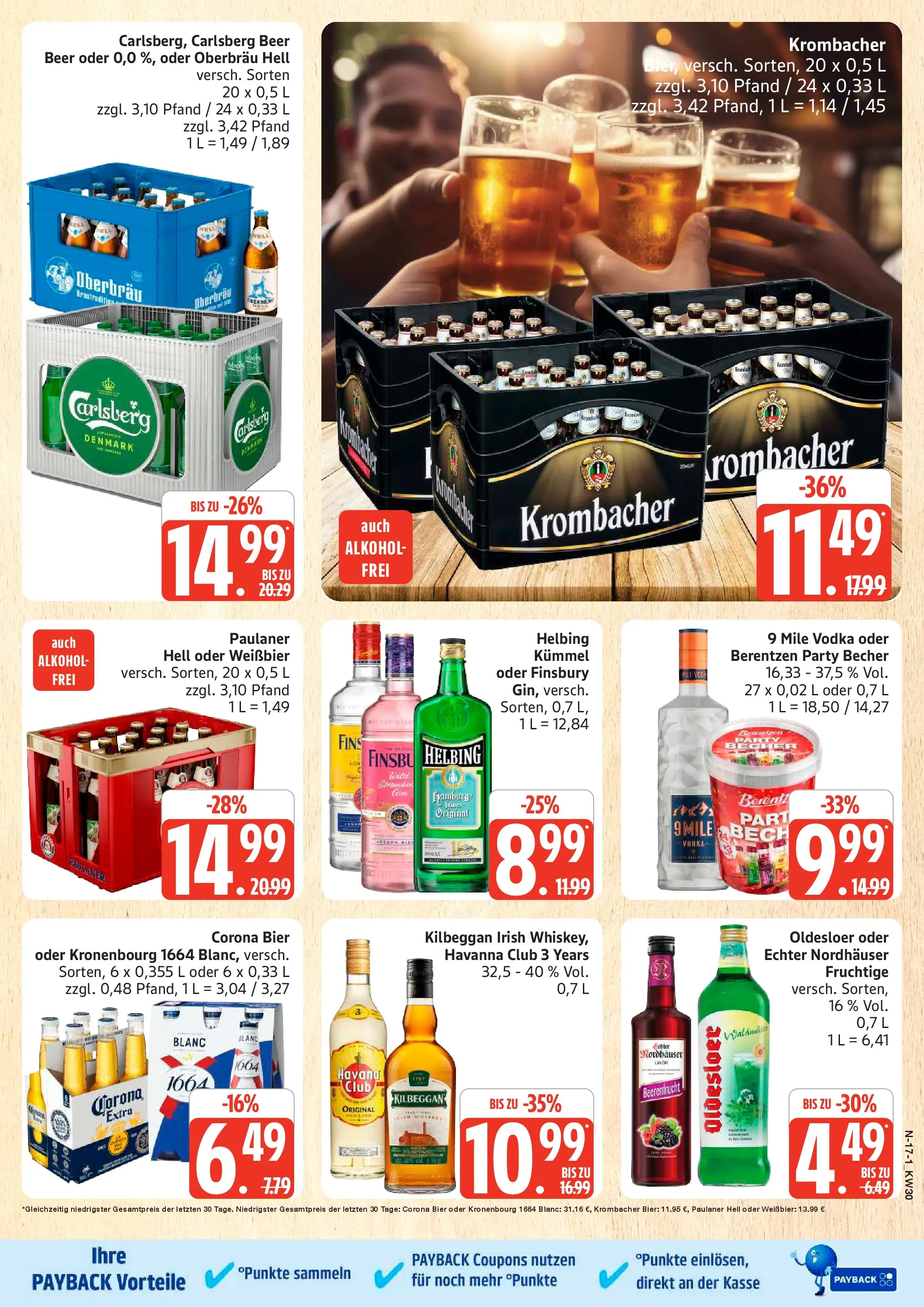 Edeka prospekt Schleswig (ab 20.07.2026) » Angebote Online | Seite: 17 | Produkte: Weißbier, Oldesloer, Vodka, Paulaner