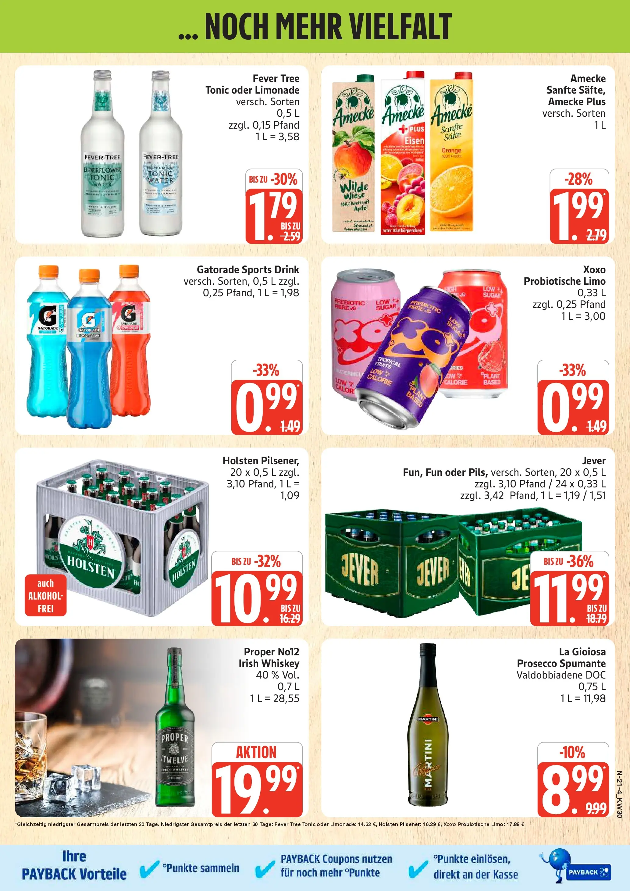 Edeka prospekt Rostock (ab 20.07.2026) » Angebote Online | Seite: 21 | Produkte: Martini, Holsten, Prosecco, Jever