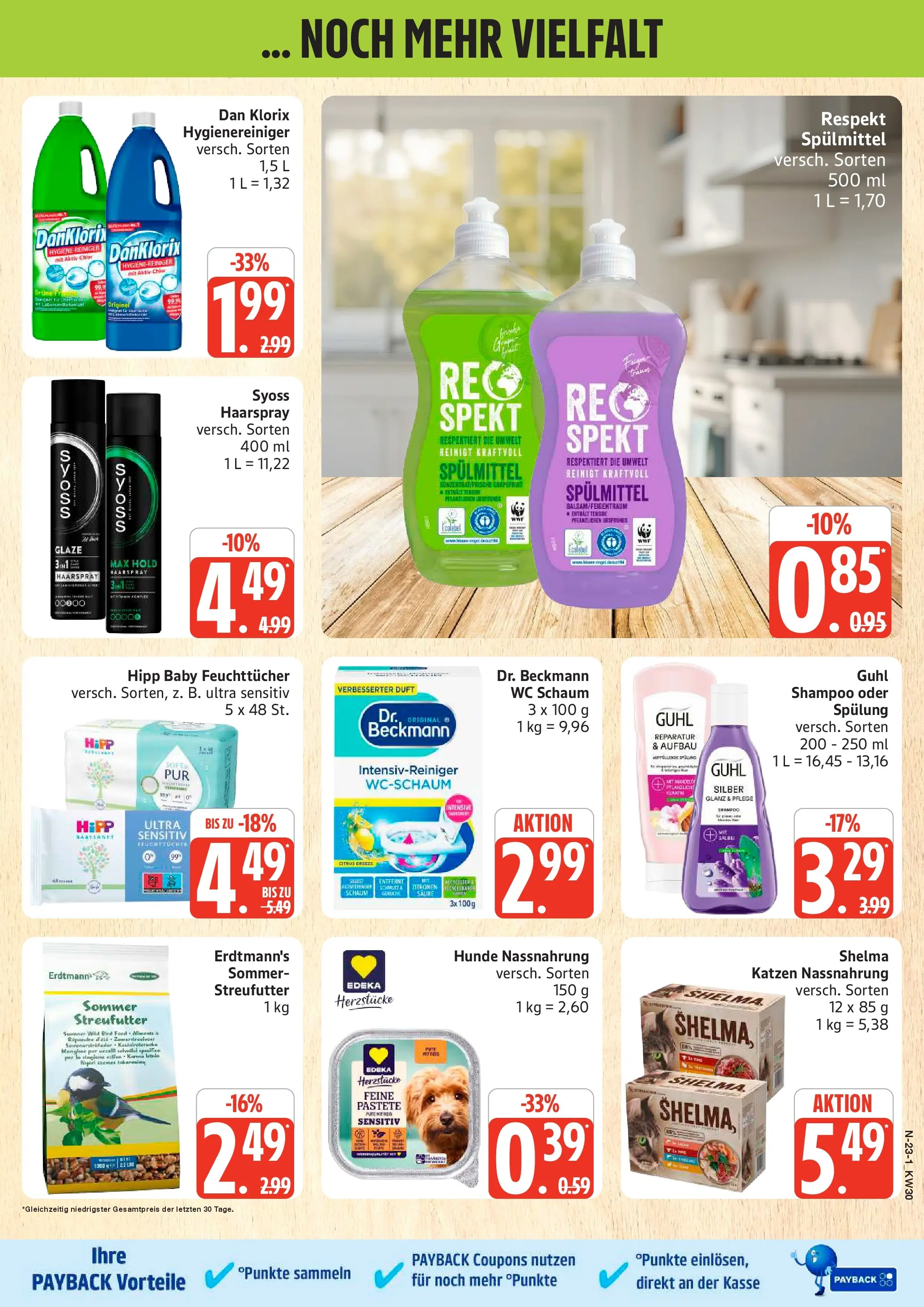 Edeka prospekt Schleswig (ab 20.07.2026) » Angebote Online | Seite: 23 | Produkte: Duft, Shampoo, Haarspray, Grapefruit