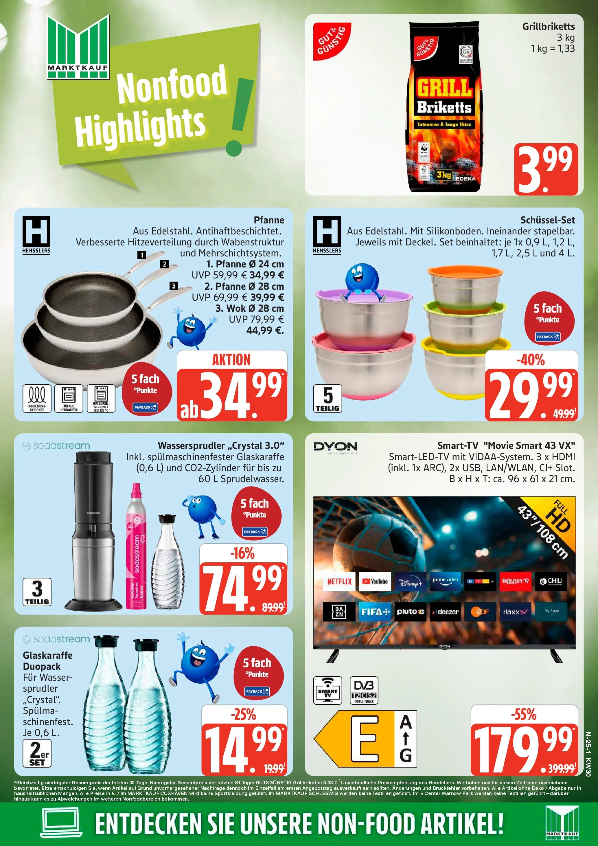 Edeka prospekt Schleswig (ab 20.07.2026) » Angebote Online | Seite: 25 | Produkte: Wasser, Backofen, TV, Sodastream