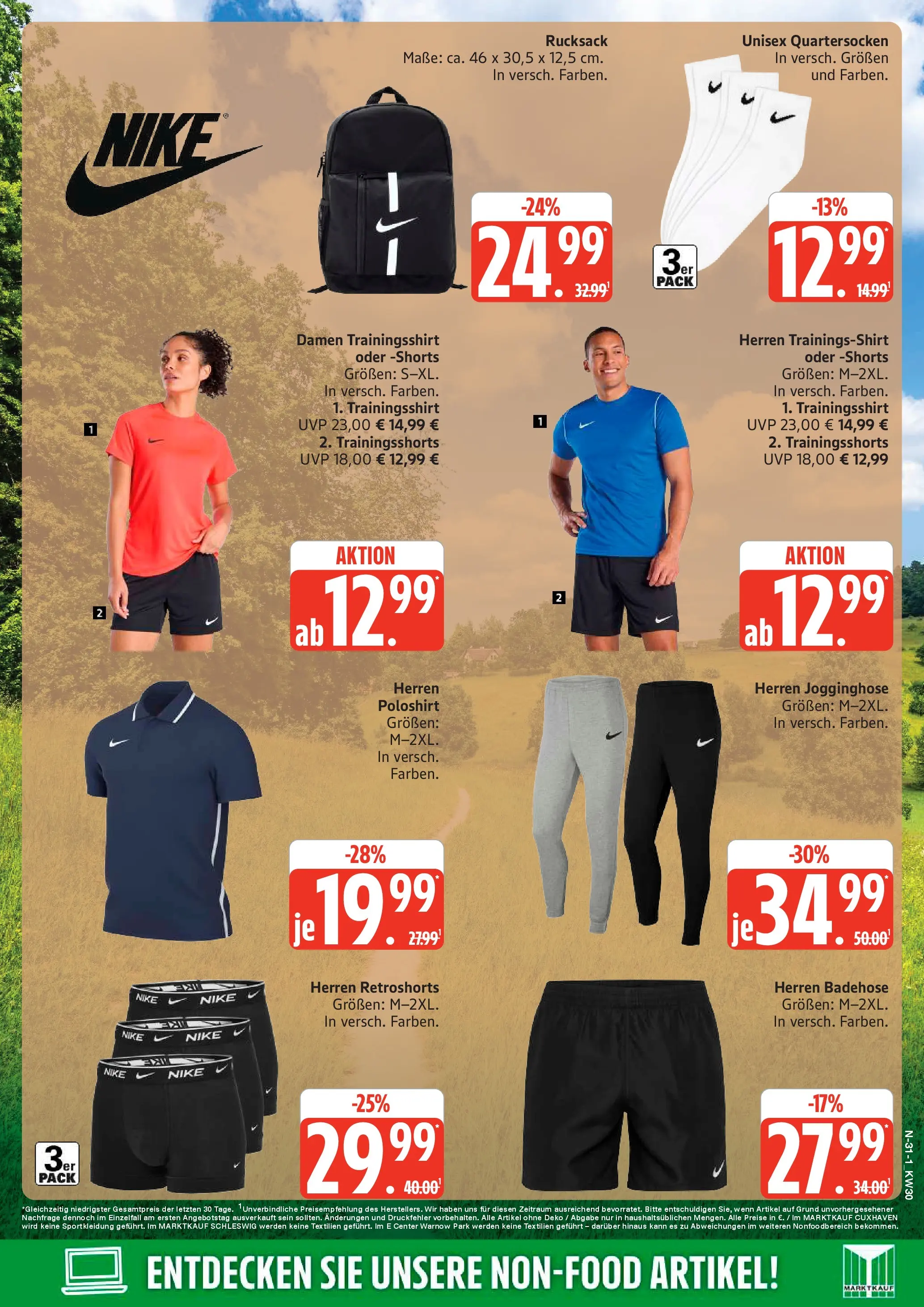 Edeka prospekt Schleswig (ab 20.07.2026) » Angebote Online | Seite: 31 | Produkte: Jogginghose, Poloshirt, Rucksack