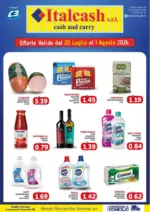 Italcash Offerte valide dal 20 luglio al 1 agosto 2026 - al 01.08.2026