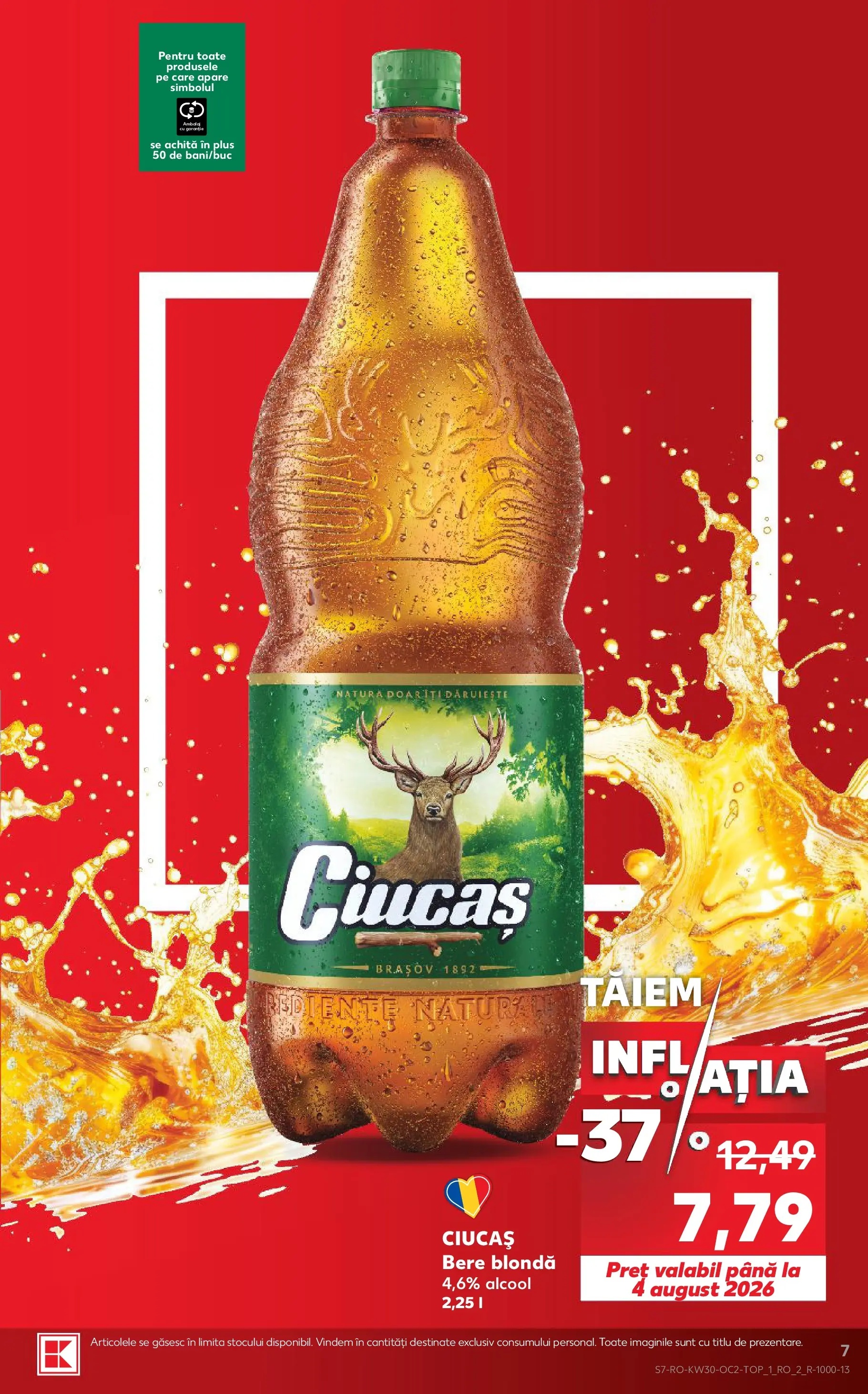 Kaufland Miercurea Ciuc 22.07.2026 || Revista si Oferte | Pagină: 7 | Produse: Bere Kaufland Miercurea Ciuc 22.07.2026 - Revista si Oferta | Pagină: 7 | Produse: Bere