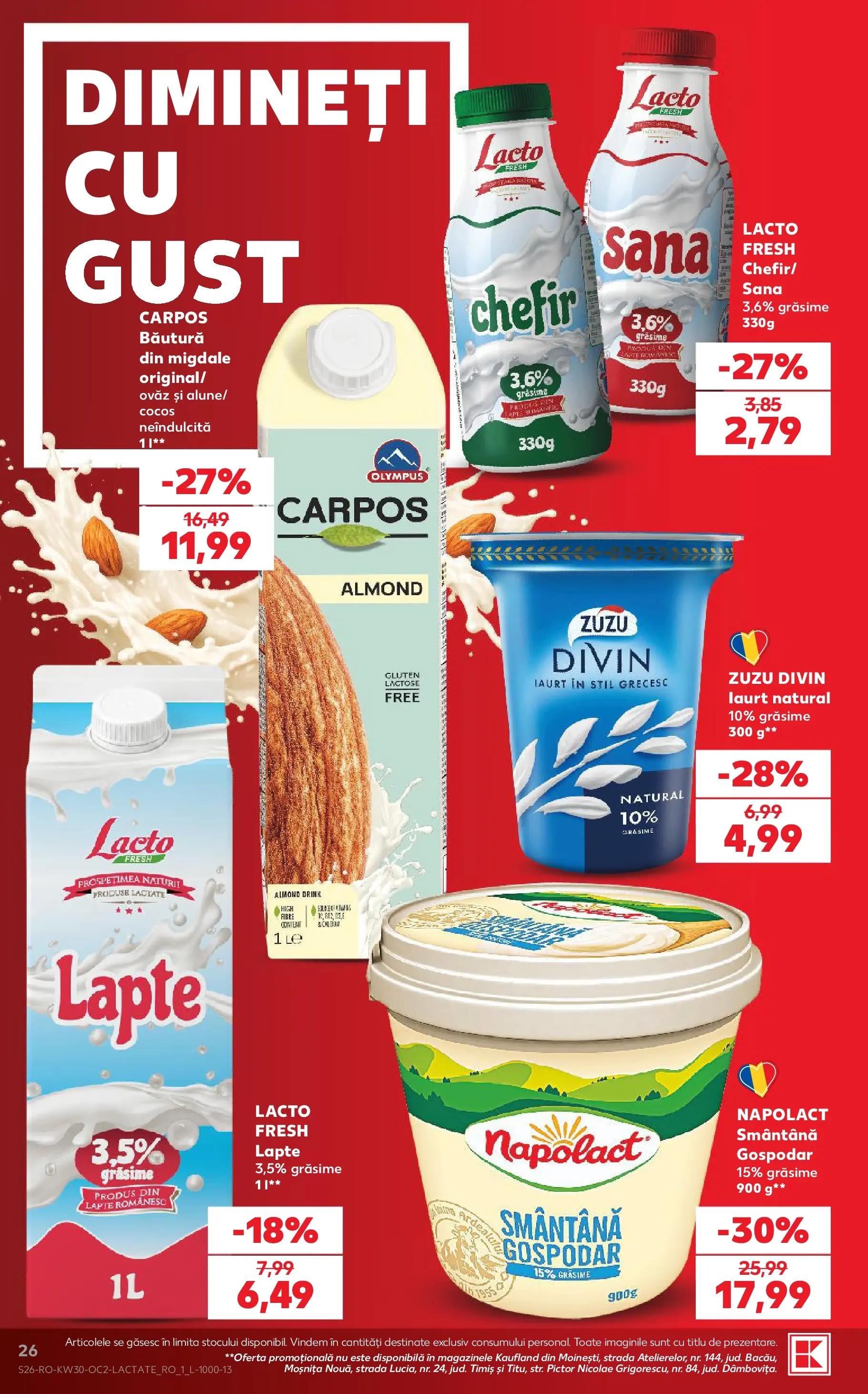 Kaufland Iași 22.07.2026 || Revista si Oferte | Pagină: 26 | Produse: Migdale, Lapte, Iaurt, Smântână Kaufland Iași 22.07.2026 - Revista si Oferta | Pagină: 26 | Produse: Migdale, Lapte, Iaurt, Smântână