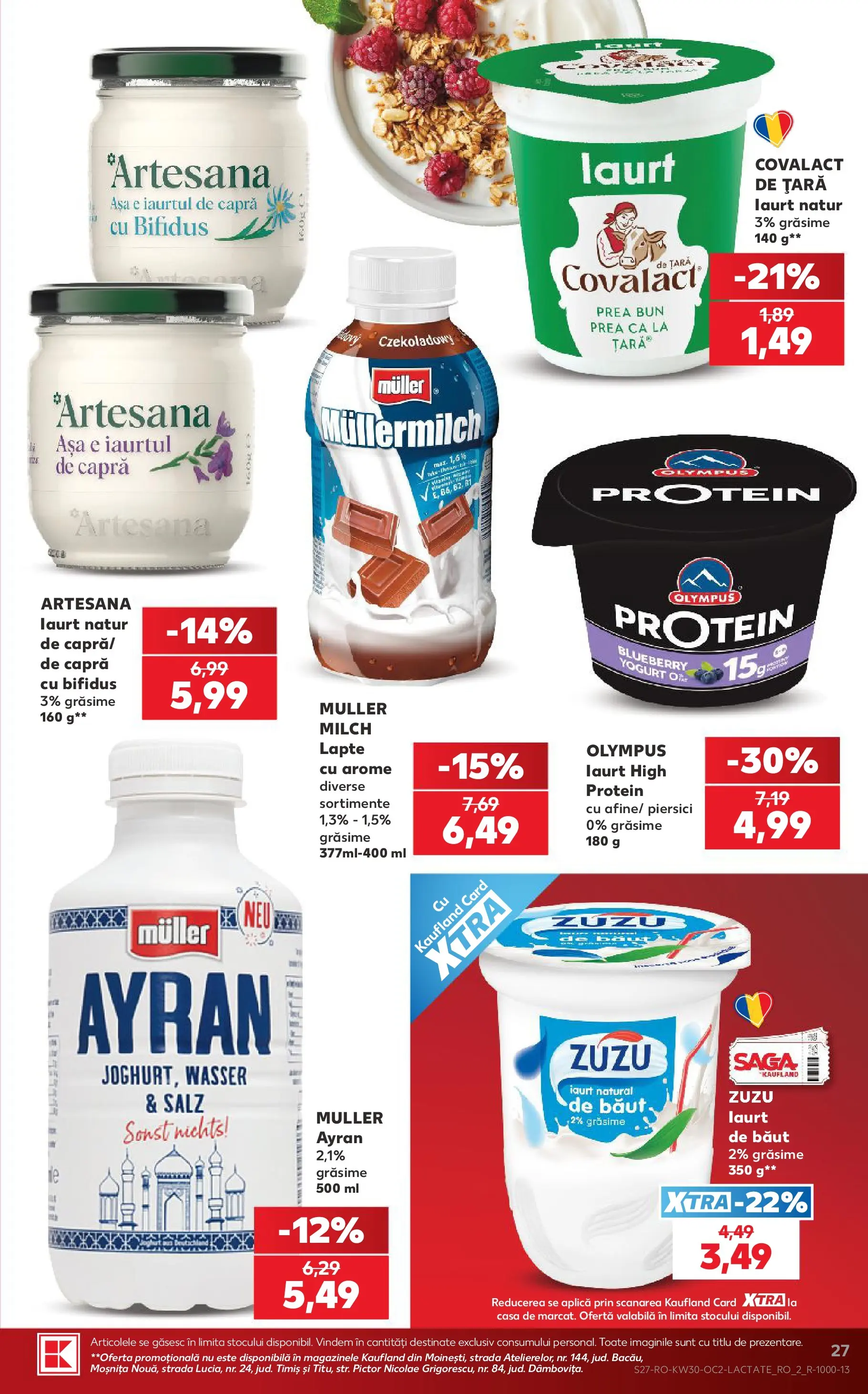 Kaufland Iași 22.07.2026 || Revista si Oferte | Pagină: 27 | Produse: Tırnak makası, Lapte, Iaurt Kaufland Iași 22.07.2026 - Revista si Oferta | Pagină: 27 | Produse: Tırnak makası, Lapte, Iaurt