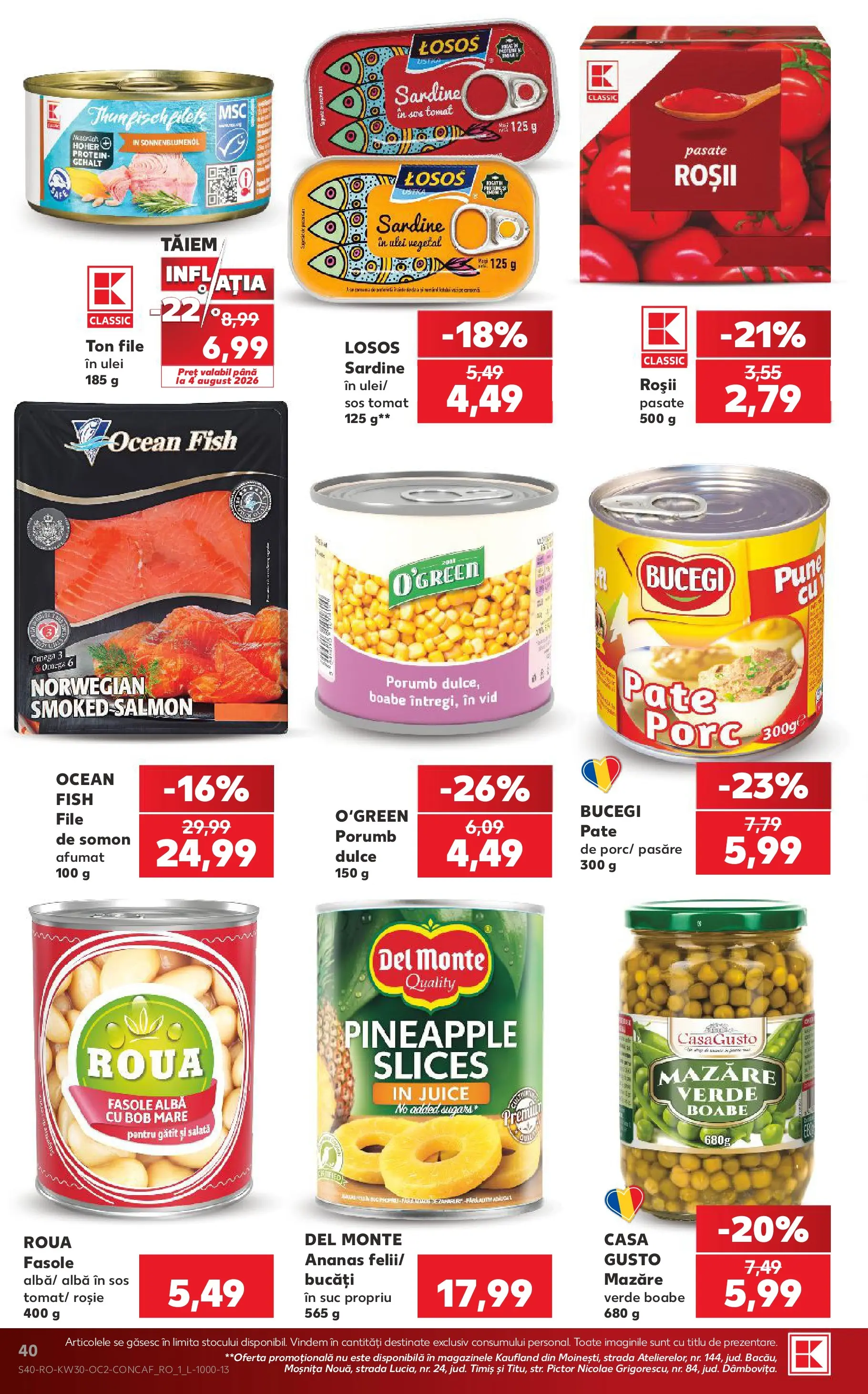 Kaufland Miercurea Ciuc 22.07.2026 || Revista si Oferte | Pagină: 40 | Produse: Chaussures de ski, Ananas, Fasole albă, Sos Kaufland Miercurea Ciuc 22.07.2026 - Revista si Oferta | Pagină: 40 | Produse: Chaussures de ski, Ananas, Fasole albă, Sos