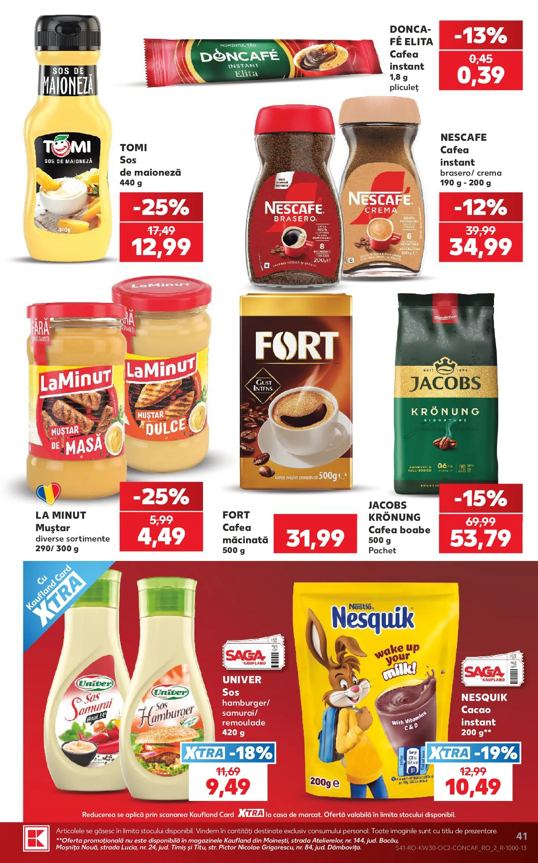 Kaufland Miercurea Ciuc 22.07.2026 || Revista si Oferte | Pagină: 41 | Produse: Muștar, Cacao, Maioneză, Sos Kaufland Miercurea Ciuc 22.07.2026 - Revista si Oferta | Pagină: 41 | Produse: Muștar, Cacao, Maioneză, Sos