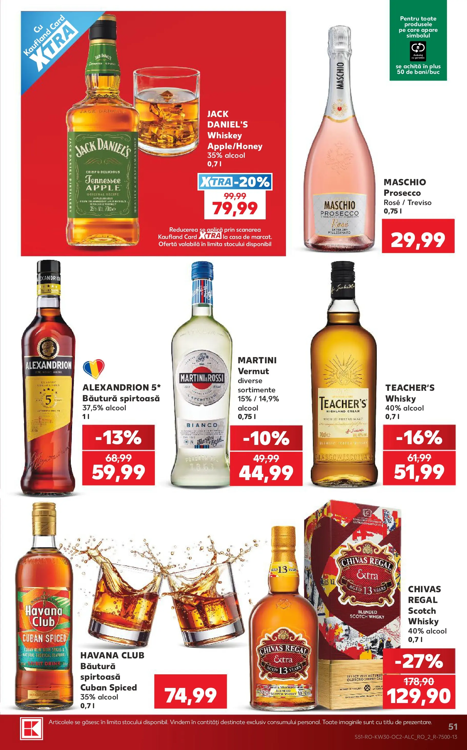 Kaufland Viseu de Sus 22.07.2026 - Revista si Oferta | Pagină: 51 | Produse: Yulaf, Prosecco, Apple, Whiskey