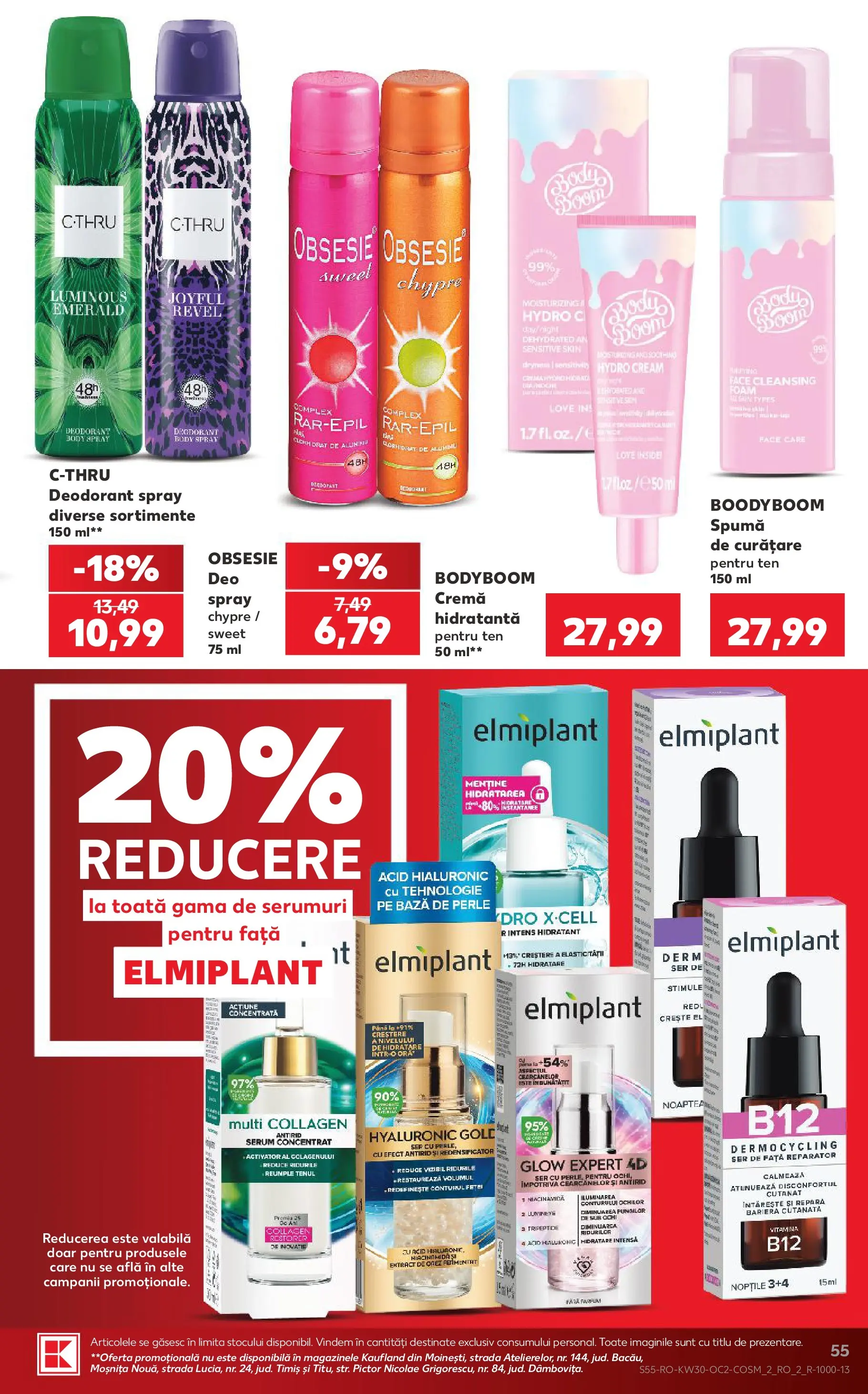 Kaufland Miercurea Ciuc 22.07.2026 || Revista si Oferte | Pagină: 55 | Produse: Serum, Body, Cremă, Deodorant Kaufland Miercurea Ciuc 22.07.2026 - Revista si Oferta | Pagină: 55 | Produse: Serum, Body, Cremă, Deodorant