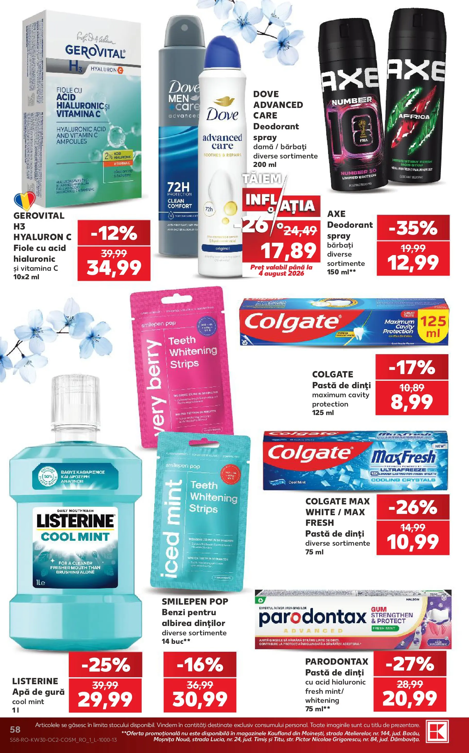 Kaufland Miercurea Ciuc 22.07.2026 || Revista si Oferte | Pagină: 58 | Produse: Pomelo, Deodorant, Apă de gură, Apă Kaufland Miercurea Ciuc 22.07.2026 - Revista si Oferta | Pagină: 58 | Produse: Pomelo, Deodorant, Apă de gură, Apă