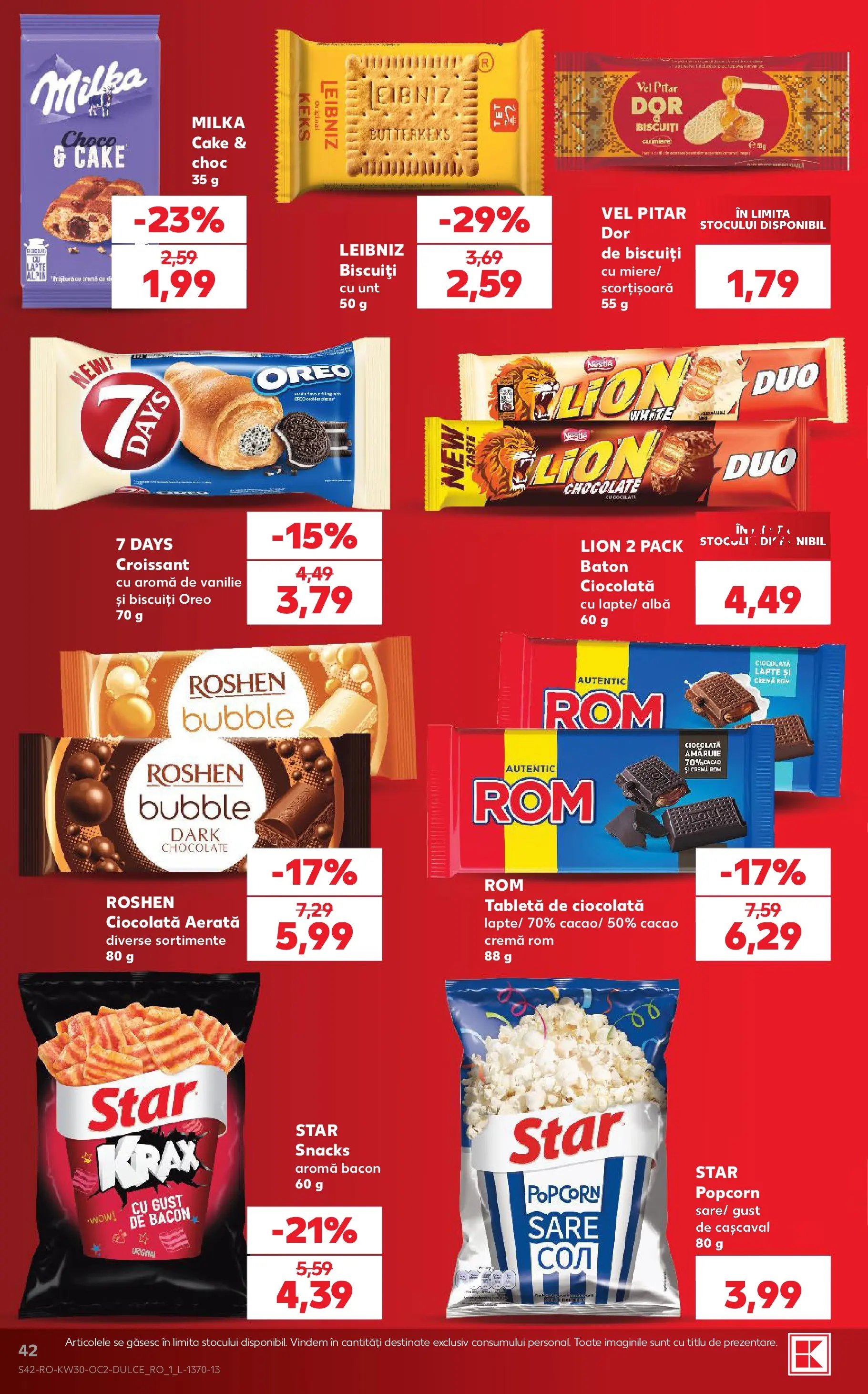 Kaufland Miercurea Ciuc 22.07.2026 || Revista si Oferte | Pagină: 42 | Produse: Tabletă, Bacon, Lapte, Biscuiți Kaufland Miercurea Ciuc 22.07.2026 - Revista si Oferta | Pagină: 42 | Produse: Tabletă, Bacon, Lapte, Biscuiți