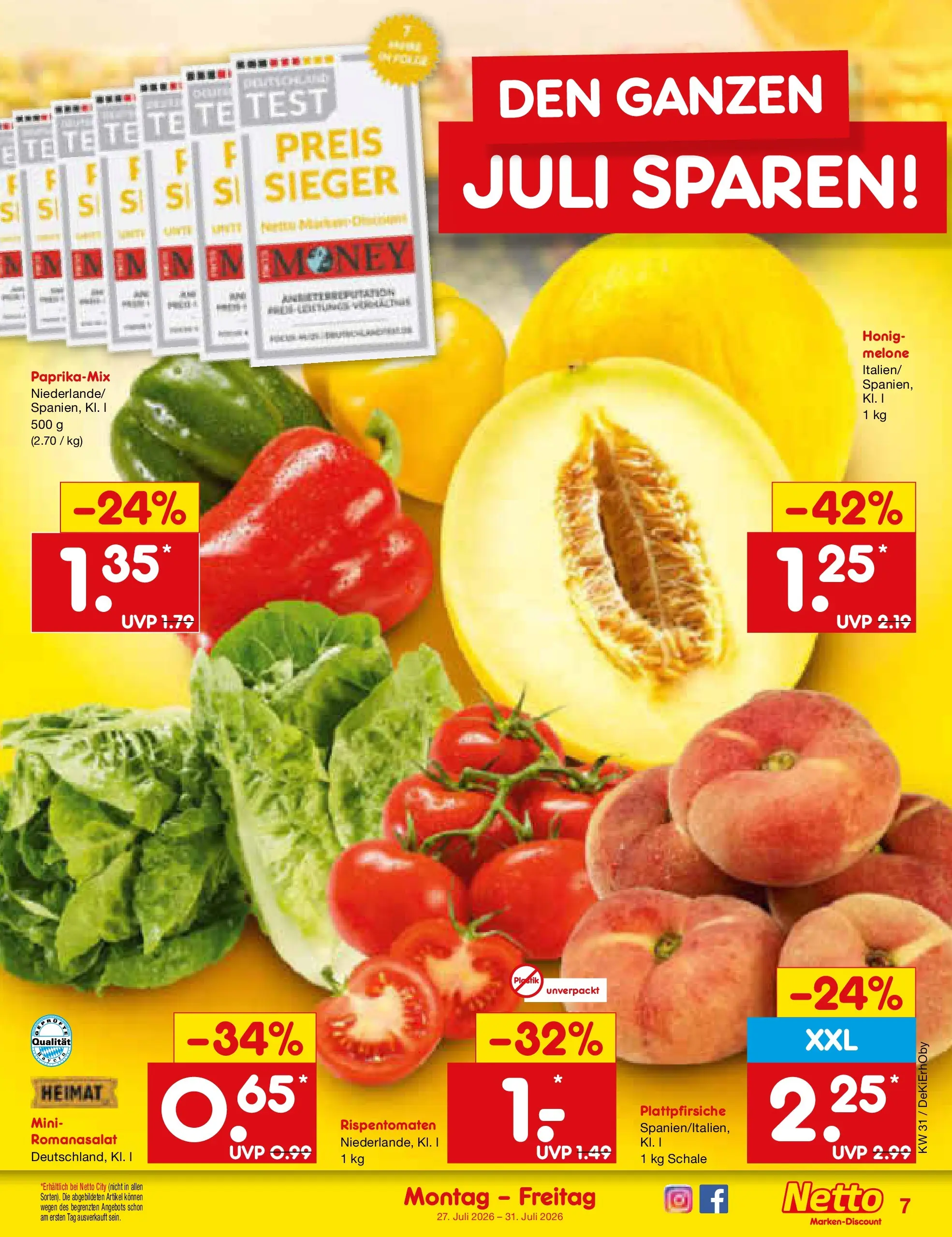 Netto Marken-Discount Prospekt Ergolding (ab 27.07.2026) ยป Angebote | Seite: 9 | Produkte: Melone Netto Marken-Discount Prospekt Ergolding (ab 27.07.2026) ยป Angebote | Seite: 9 | Produkte: Melone