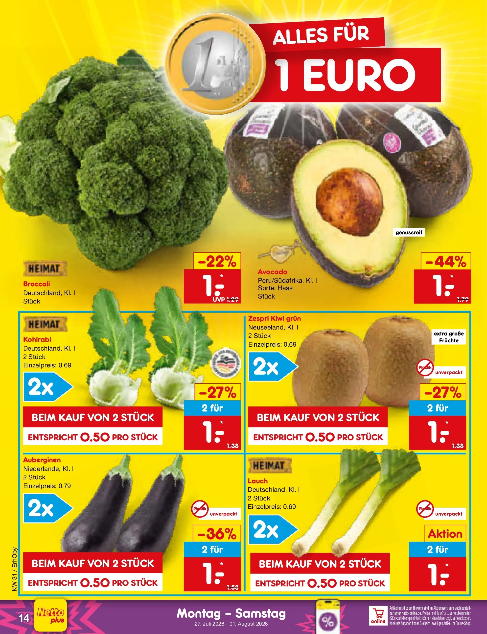 Netto Marken-Discount Prospekt Ergolding (ab 27.07.2026) ยป Angebote | Seite: 24 | Produkte: Kohlrabi, Avocado, Kiwi Netto Marken-Discount Prospekt Ergolding (ab 27.07.2026) ยป Angebote | Seite: 24 | Produkte: Kohlrabi, Avocado, Kiwi