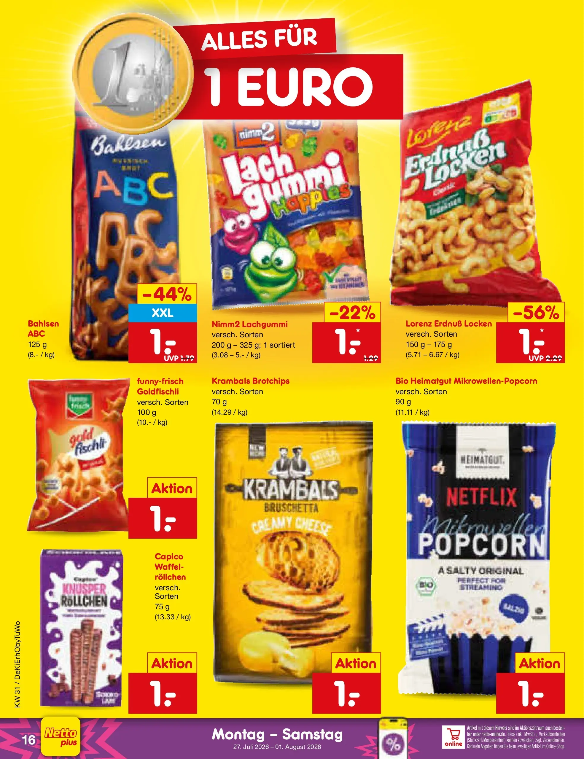 Netto Marken-Discount Prospekt Ergolding (ab 27.07.2026) ยป Angebote | Seite: 26 Netto Marken-Discount Prospekt Ergolding (ab 27.07.2026) ยป Angebote | Seite: 26