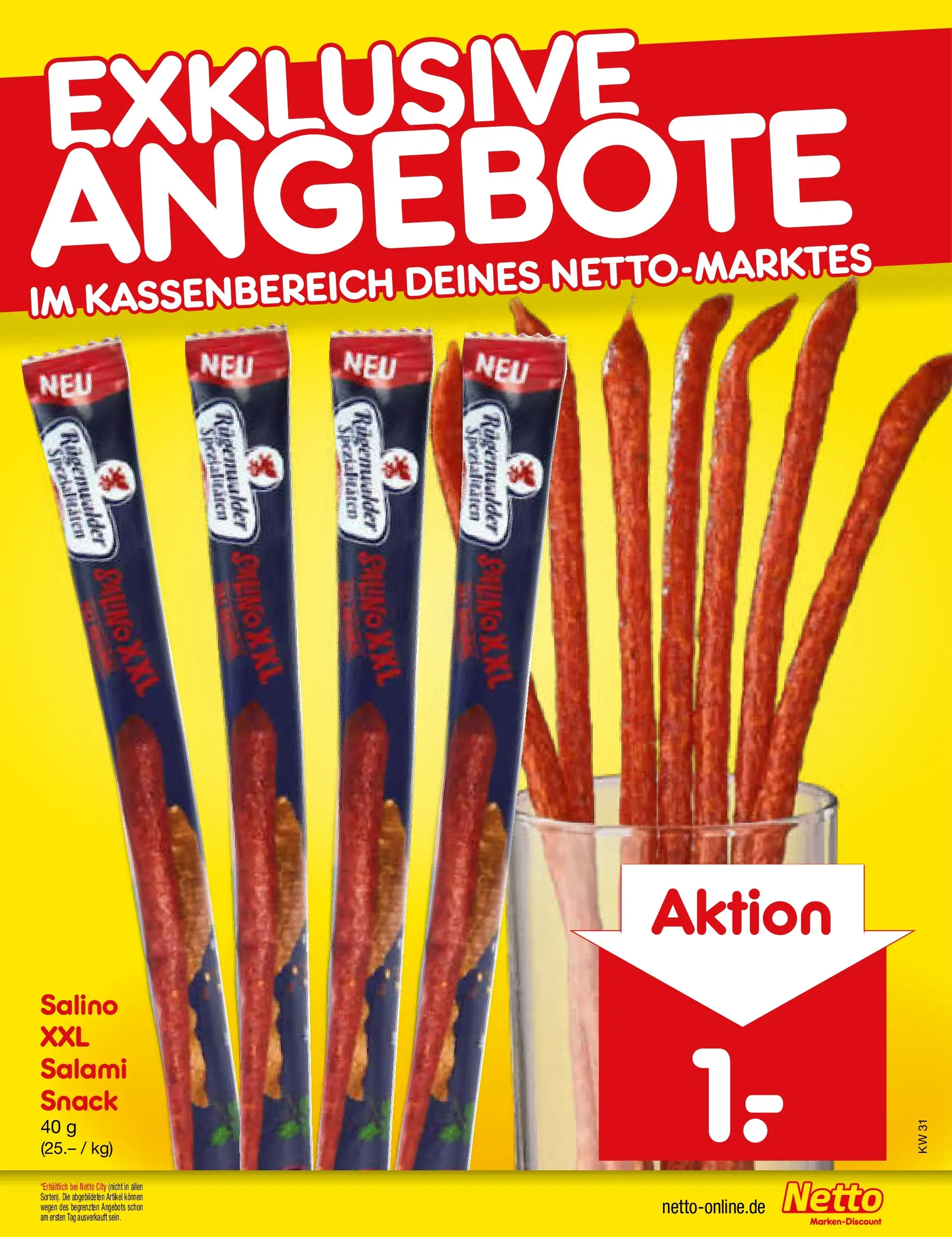 Netto Marken-Discount Prospekt Ergolding (ab 27.07.2026) ยป Angebote | Seite: 31 | Produkte: Salami Netto Marken-Discount Prospekt Ergolding (ab 27.07.2026) ยป Angebote | Seite: 31 | Produkte: Salami