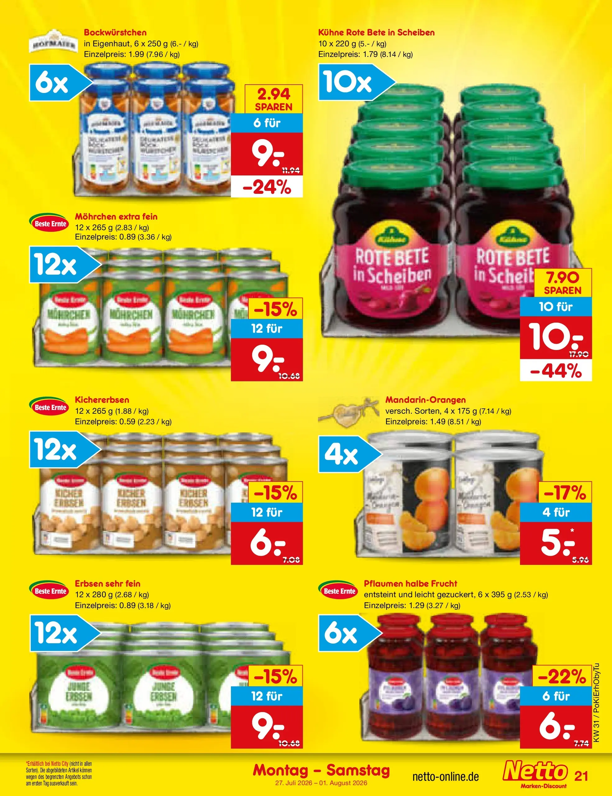 Netto Marken-Discount Prospekt Ergolding (ab 27.07.2026) ยป Angebote | Seite: 33 | Produkte: Pflaumen, Erbsen Netto Marken-Discount Prospekt Ergolding (ab 27.07.2026) ยป Angebote | Seite: 33 | Produkte: Pflaumen, Erbsen