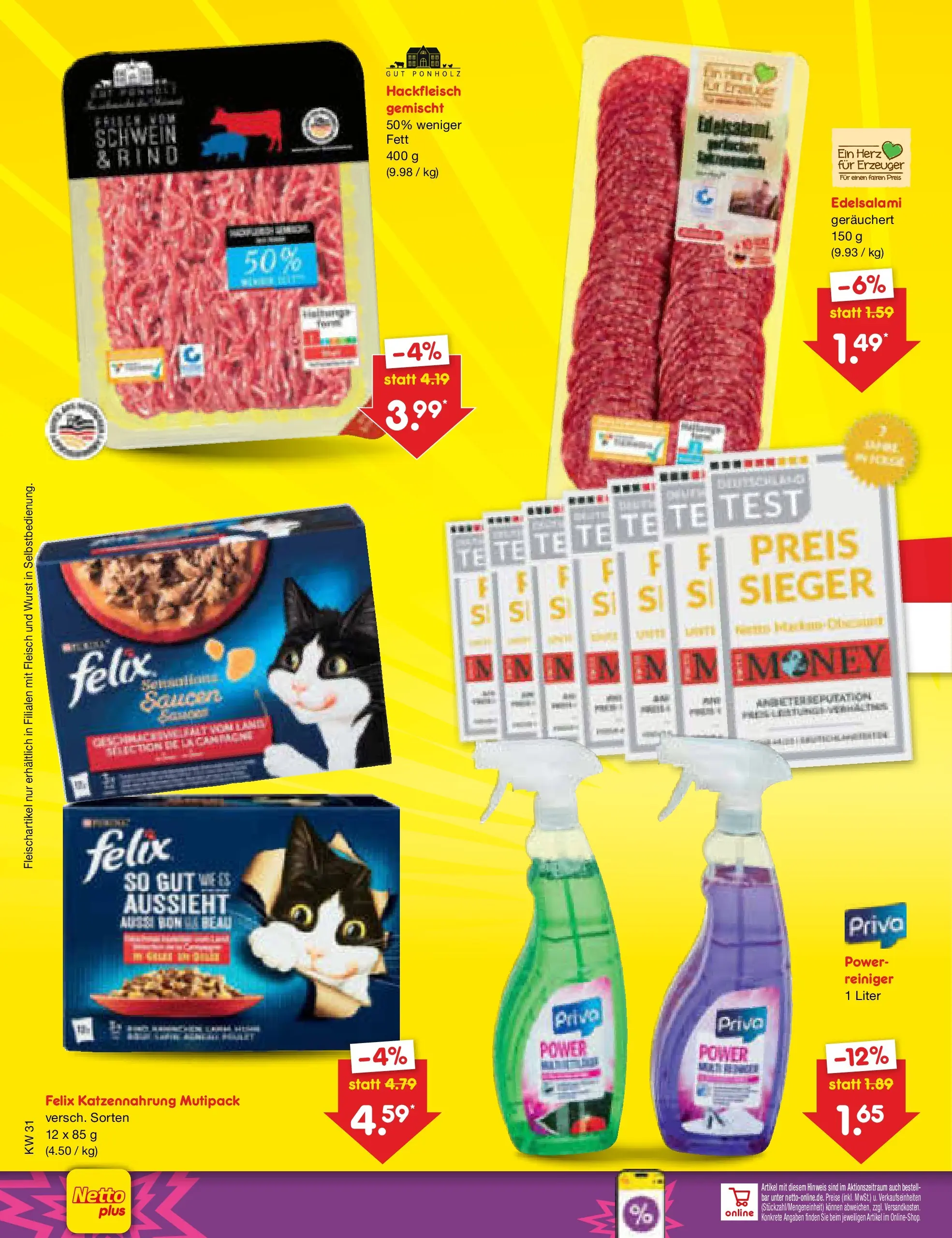 Netto Marken-Discount Prospekt Rostock (ab 27.07.2026) ยป Angebote | Seite: 36 | Produkte: Wurst, Fleisch, Hackfleisch Netto Marken-Discount Prospekt Rostock (ab 27.07.2026) ยป Angebote | Seite: 36 | Produkte: Wurst, Fleisch, Hackfleisch