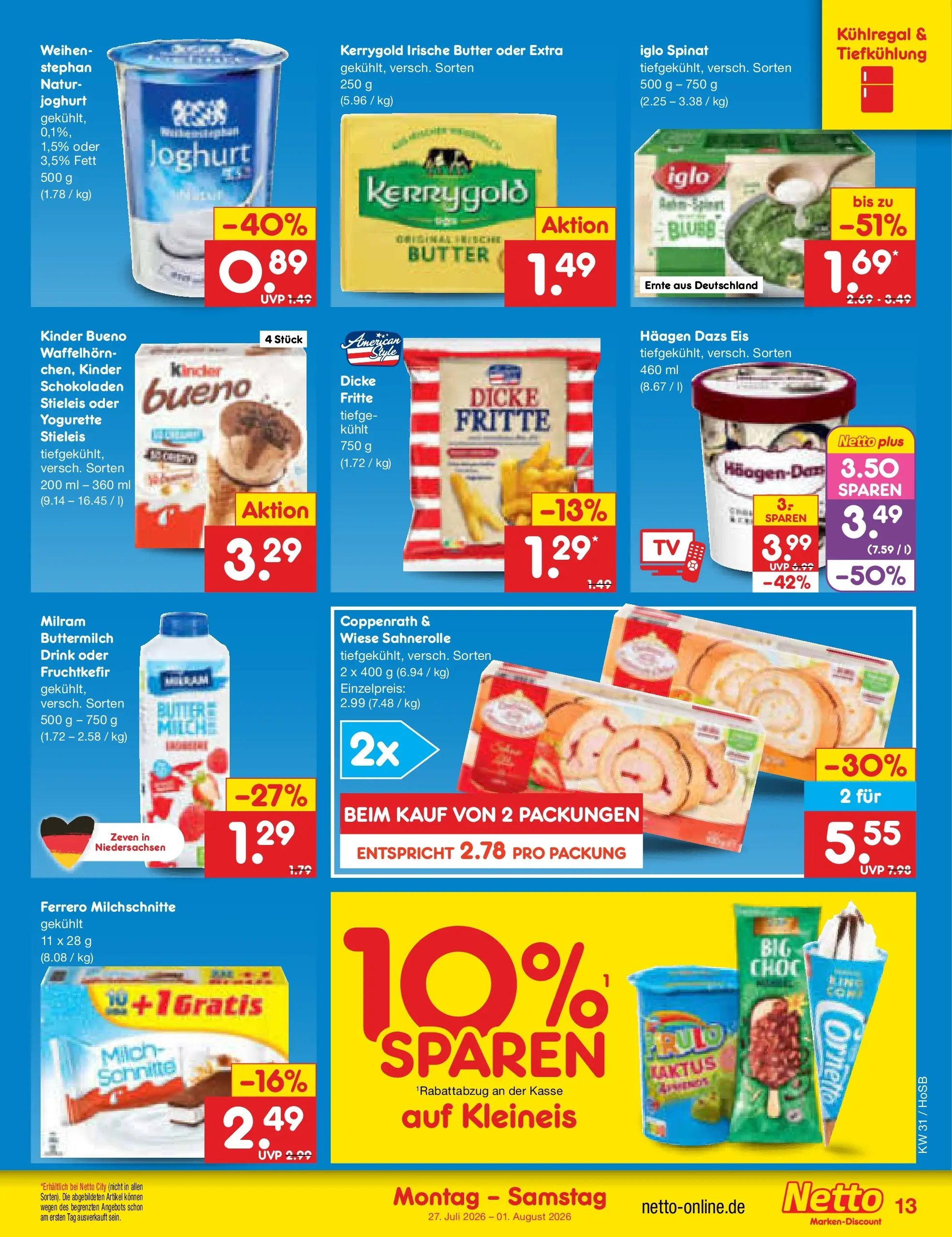 Netto Marken-Discount Prospekt Hannover (ab 27.07.2026) ยป Angebote | Seite: 21 | Produkte: Milch, Kinder bueno, Milram, Ferrero milchschnitte Netto Marken-Discount Prospekt Hannover (ab 27.07.2026) ยป Angebote | Seite: 21 | Produkte: Milch, Kinder bueno, Milram, Ferrero milchschnitte
