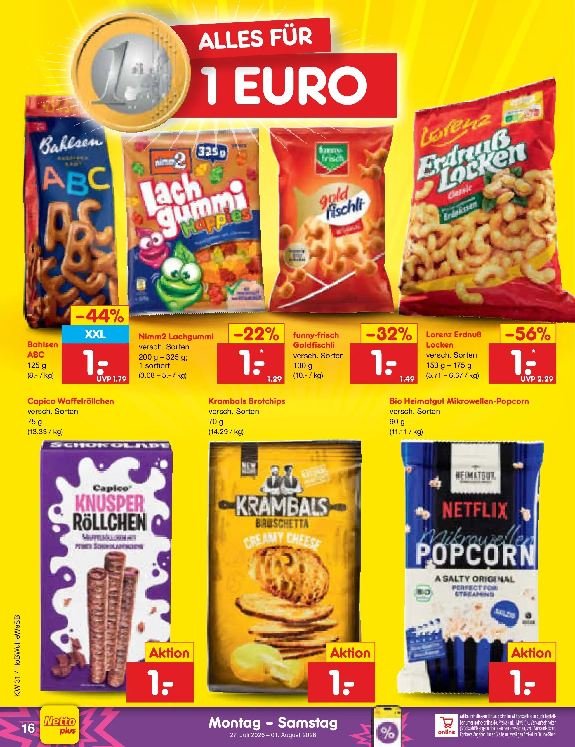 Netto Marken-Discount Prospekt Hannover (ab 27.07.2026) ยป Angebote | Seite: 26 Netto Marken-Discount Prospekt Hannover (ab 27.07.2026) ยป Angebote | Seite: 26