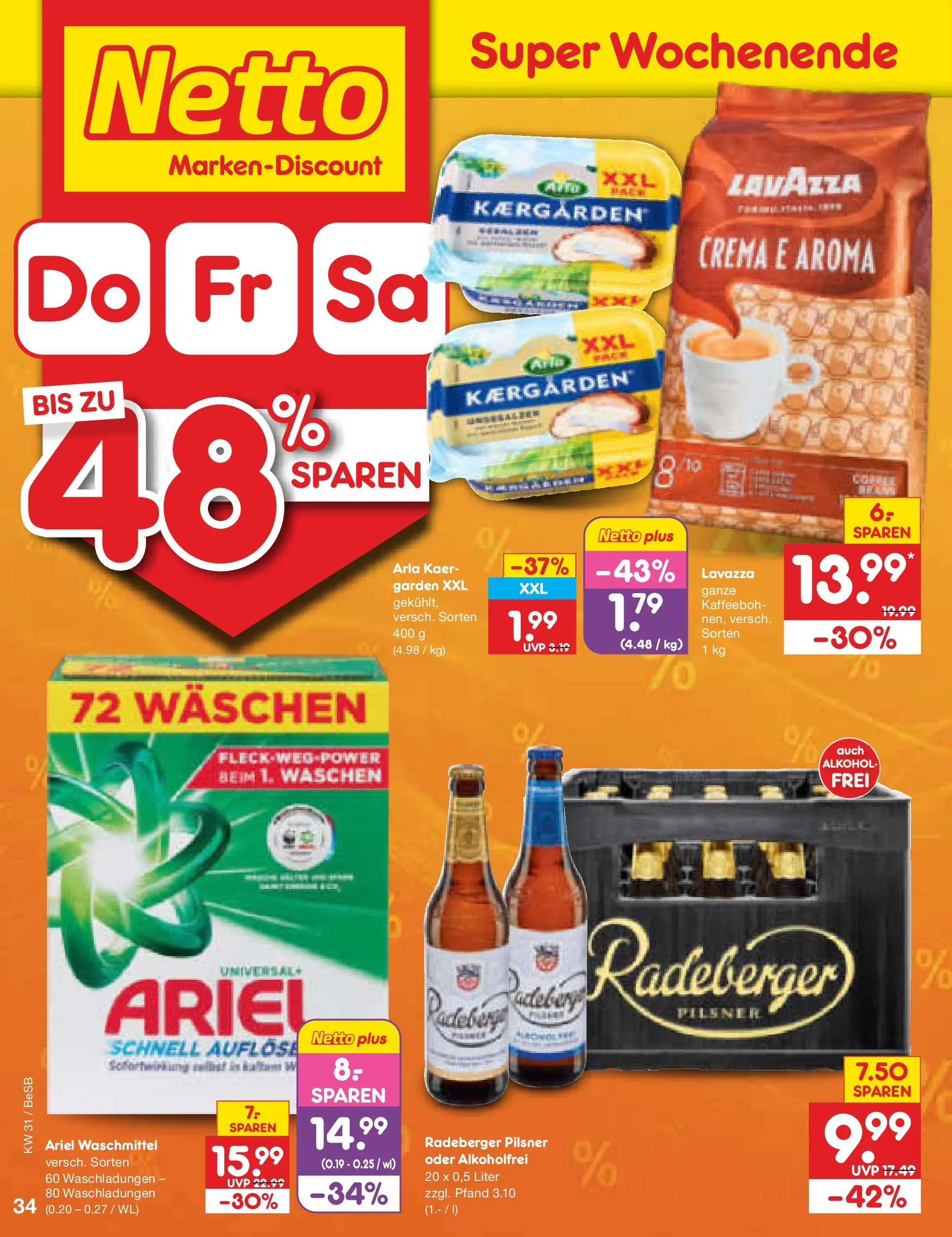Netto Marken-Discount Prospekt Berlin-Prenzlauer Berg (ab 27.07.2026) ยป Angebote | Seite: 51 | Produkte: Lavazza, Ariel, Waschmittel, Radeberger pilsner Netto Marken-Discount Prospekt Berlin-Prenzlauer Berg (ab 27.07.2026) ยป Angebote | Seite: 51 | Produkte: Lavazza, Ariel, Waschmittel, Radeberger pilsner